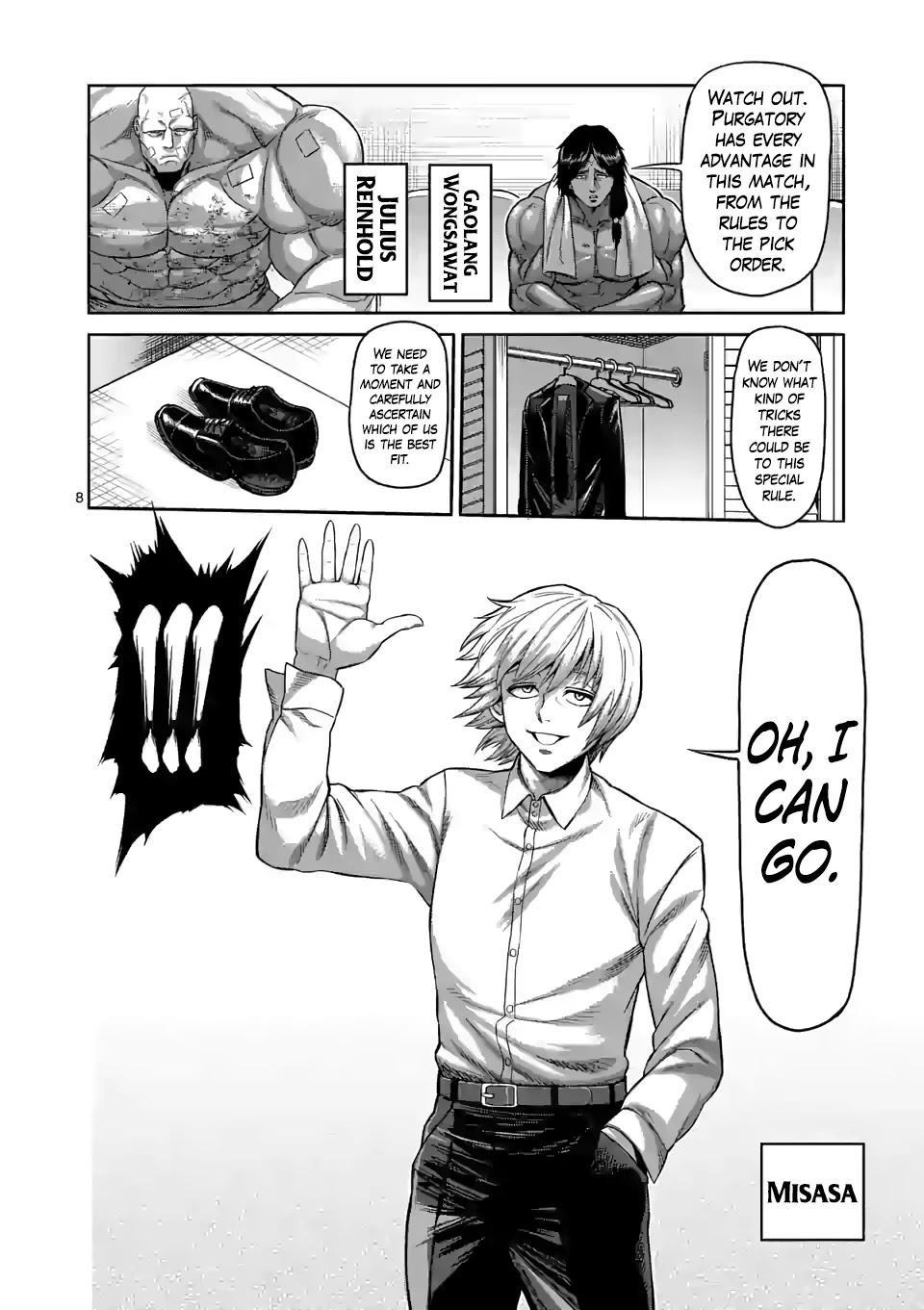 Kengan Omega Chapter 76 page 8 - Chapter 76: Don't You Pussy Out