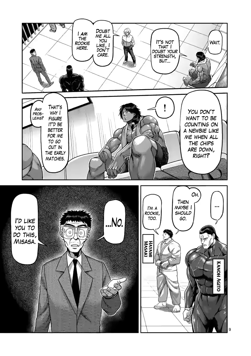 Kengan Omega Chapter 76 page 9 - Chapter 76: Don't You Pussy Out