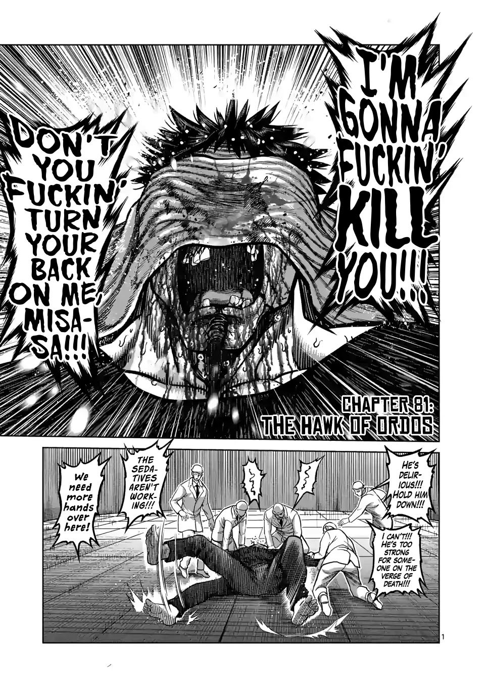 Kengan Omega Chapter 81 page 1 - Chapter 81: The Hawk of Ordos