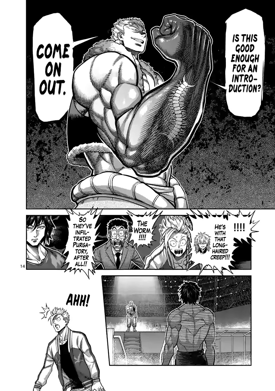 Kengan Omega Chapter 81 page 14 - Chapter 81: The Hawk of Ordos