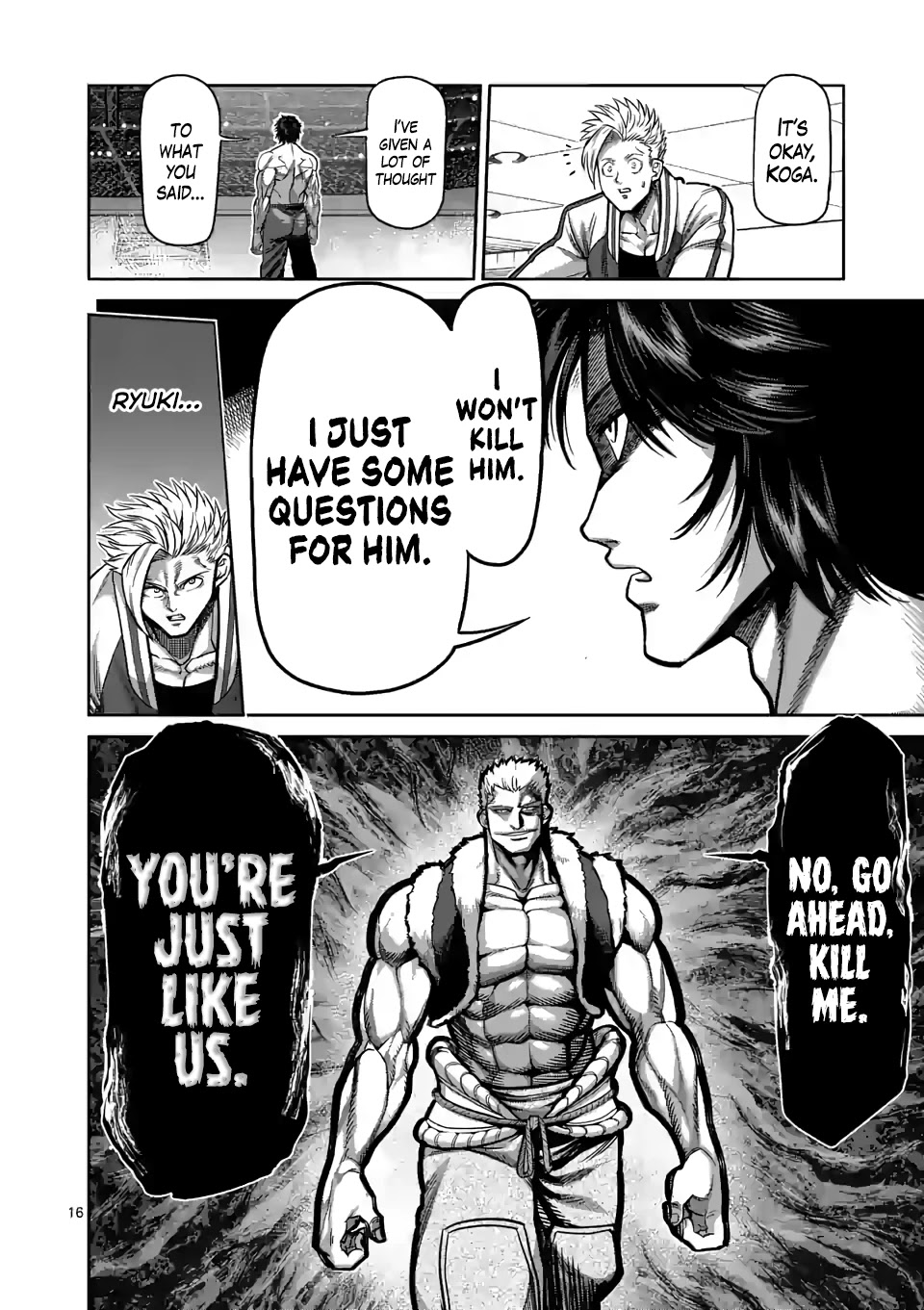Kengan Omega Chapter 81 page 16 - Chapter 81: The Hawk of Ordos