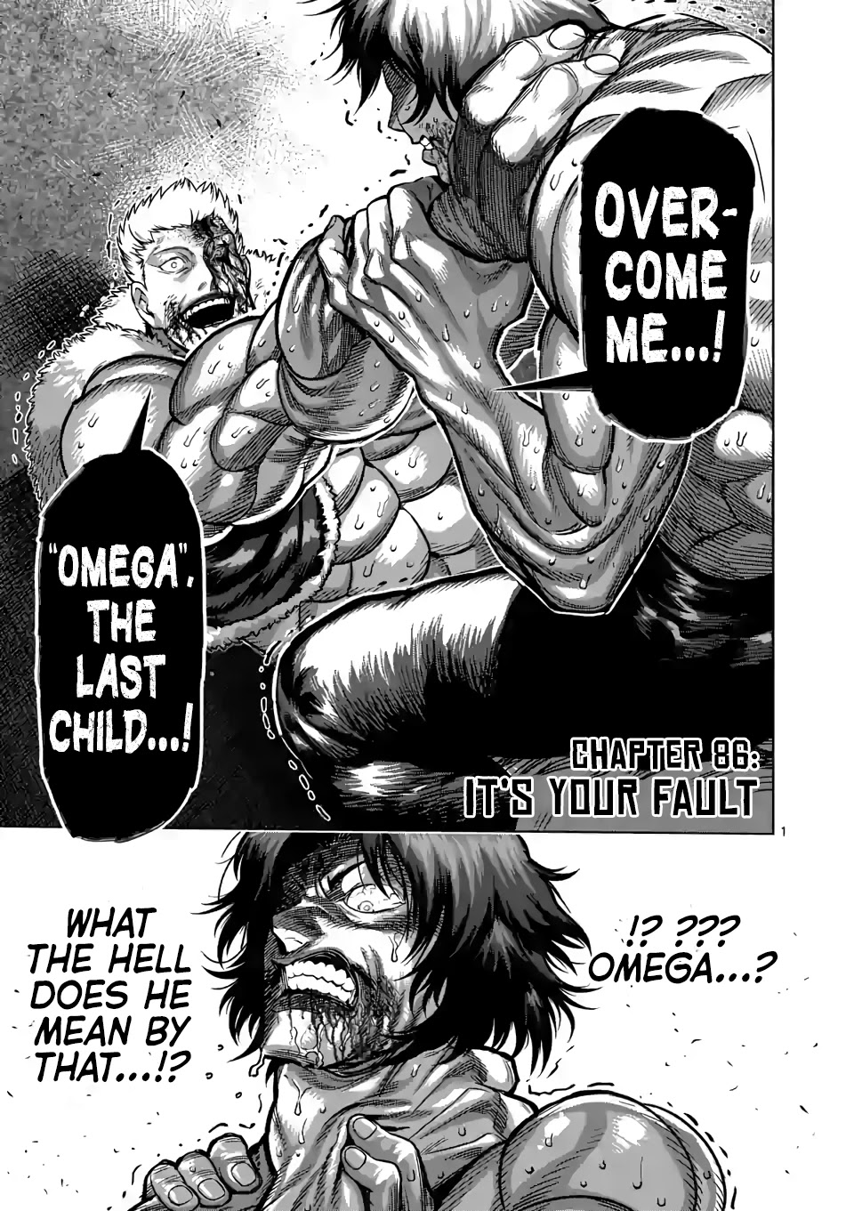 Kengan Omega Chapter 86 page 1 - Chapter 86: It's Your Fault