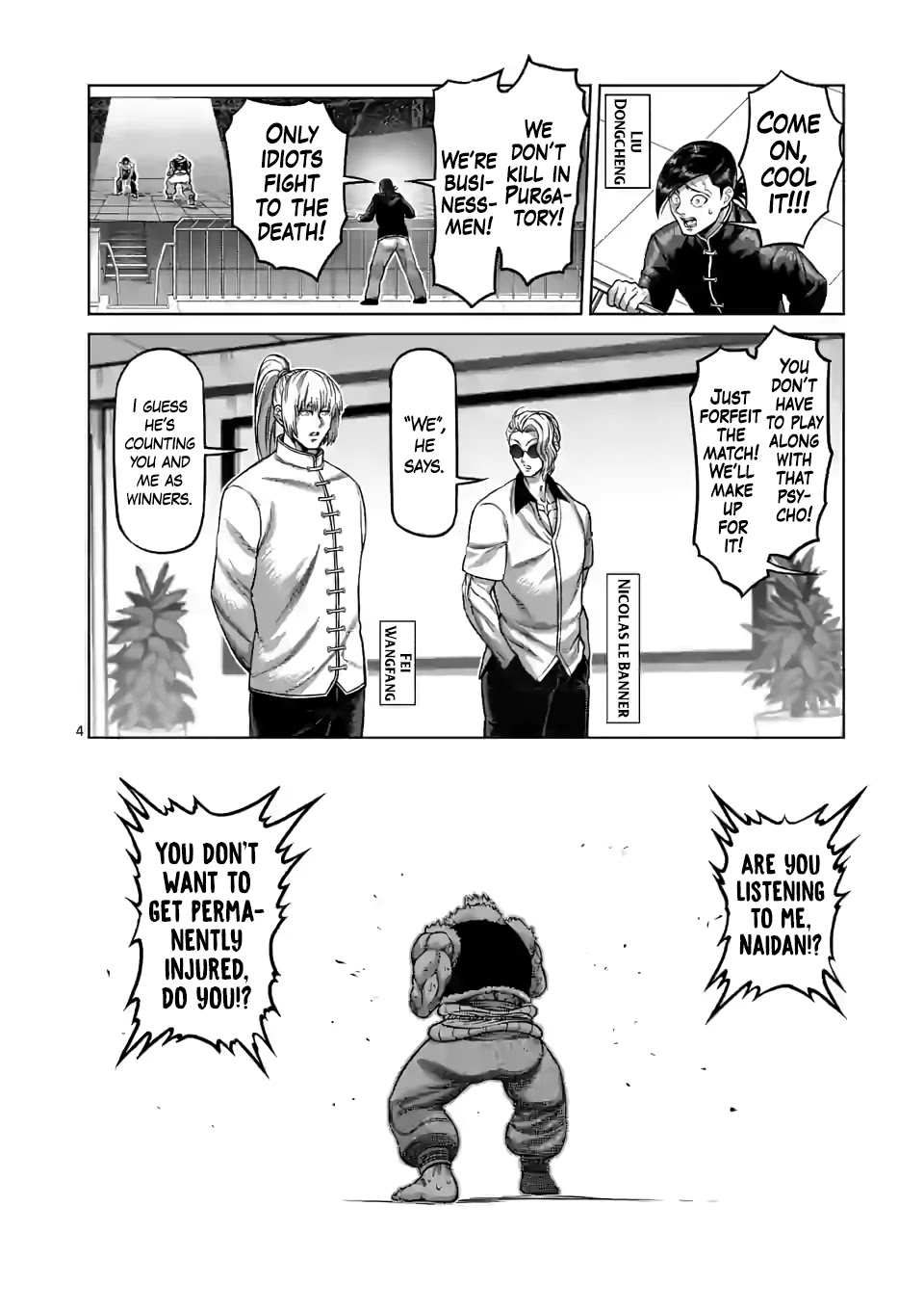 Kengan Omega Chapter 86 page 4 - Chapter 86: It's Your Fault