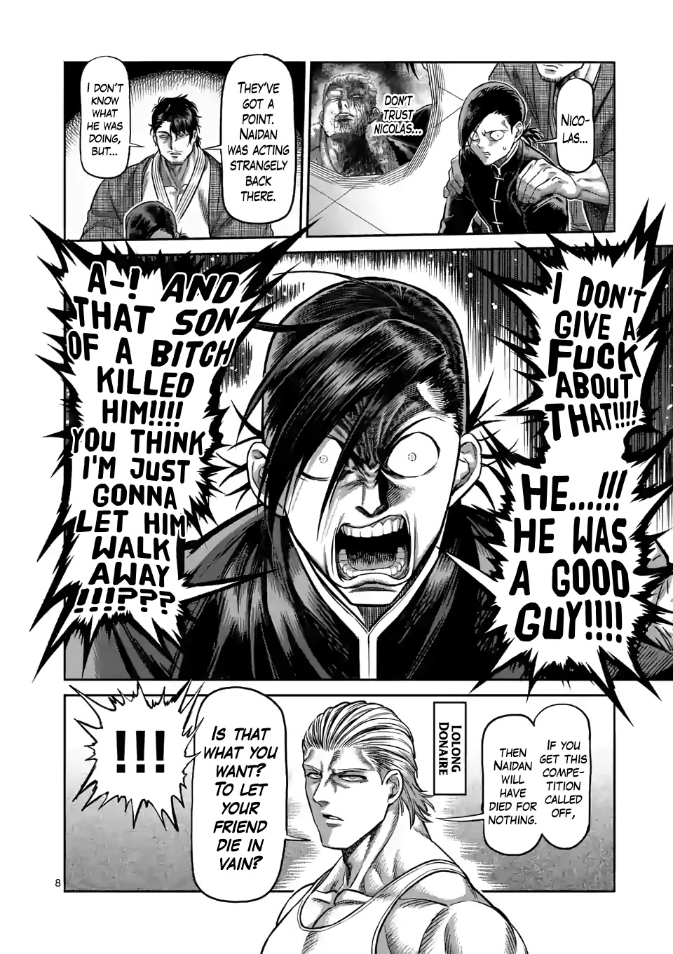 Kengan Omega Chapter 88 page 8 - Chapter 88: Touch-and-Go