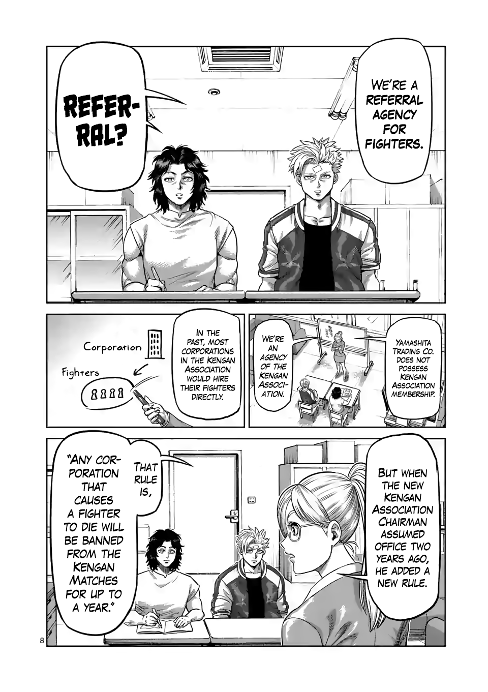 Kengan Omega Chapter 9 page 8 - Chapter 9: Summit Conference