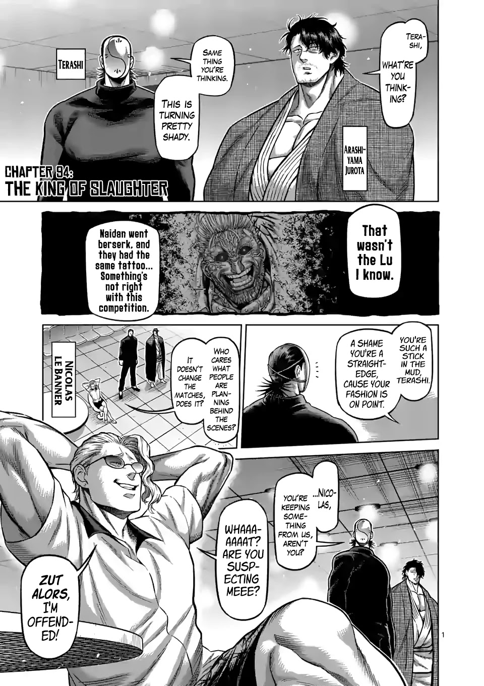 Kengan Omega Chapter 94 page 1 - Chapter 94: The King of Slaughter