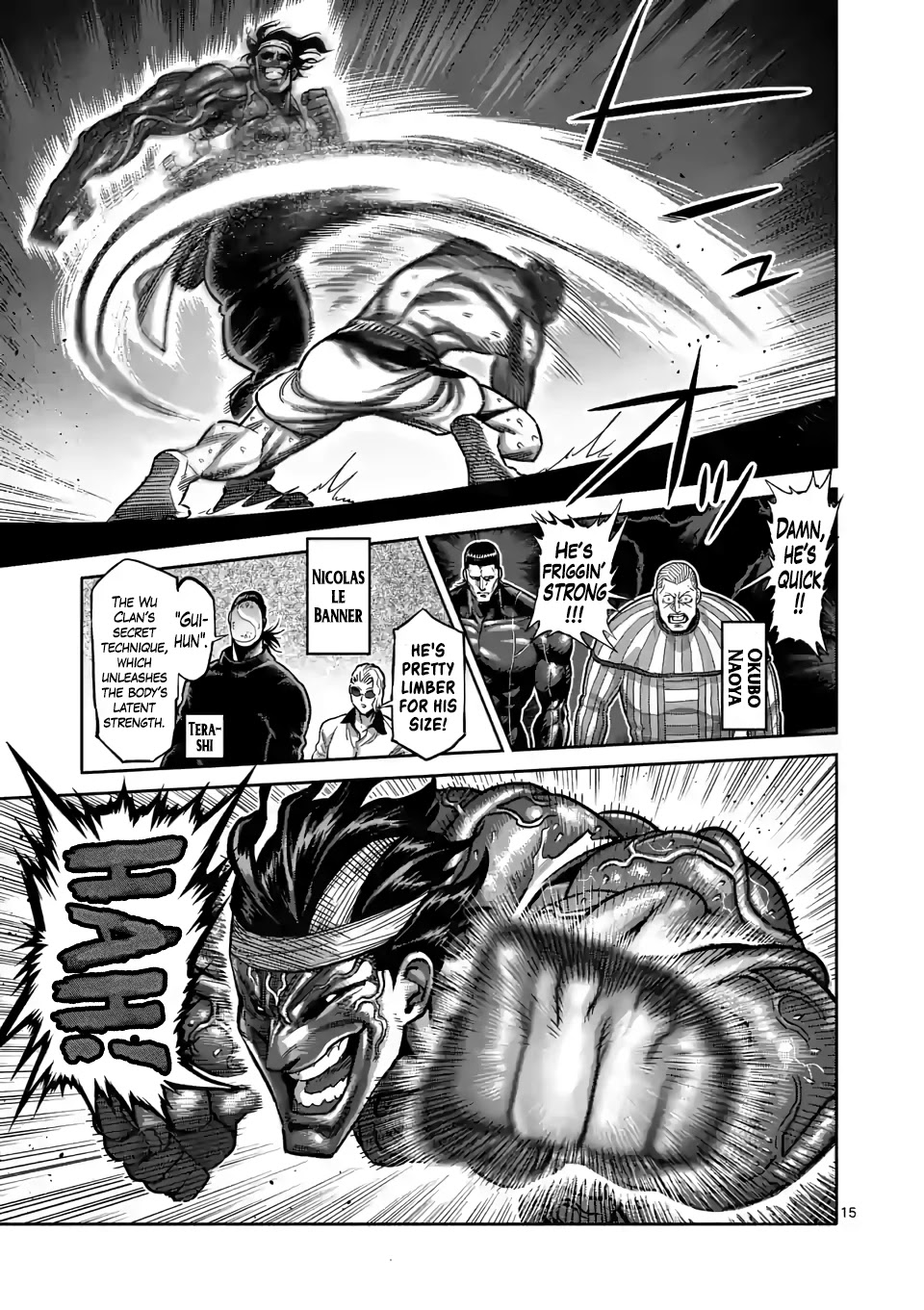 Kengan Omega Chapter 95 page 15 - Chapter 95: Huisheng