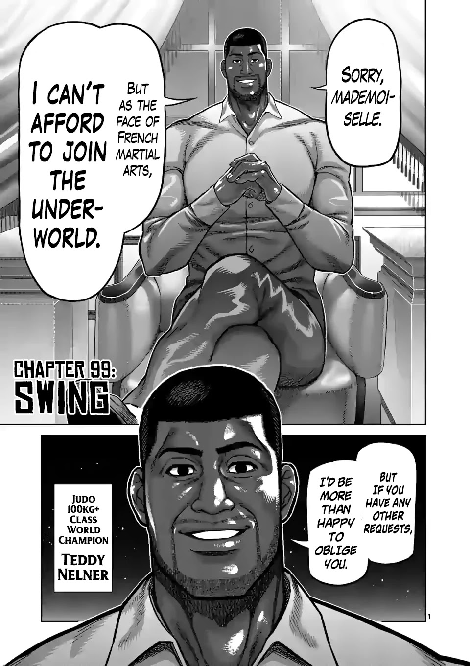 Kengan Omega Chapter 99 page 1 - Chapter 99: Swing