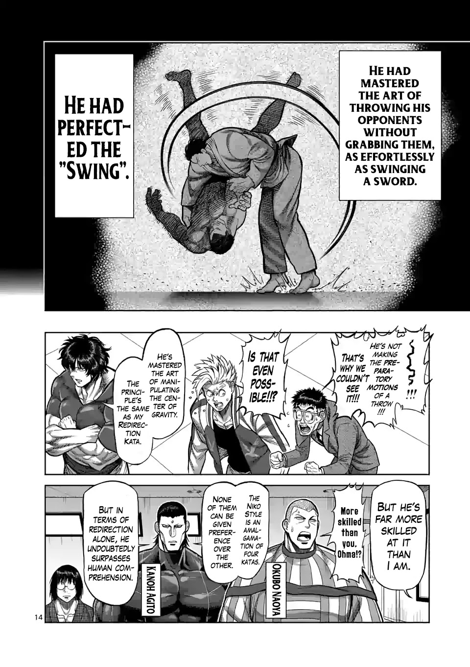 Kengan Omega Chapter 99 page 14 - Chapter 99: Swing
