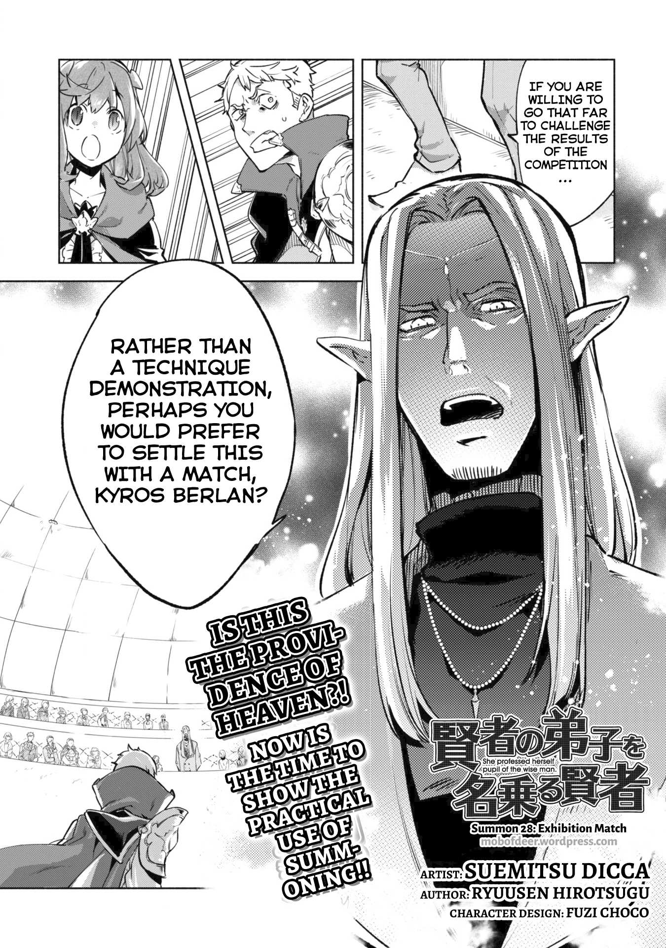 Kenja no Deshi wo Nanoru Kenja Chapter 28 page 4 - Chapter 28: Exhibition Match
