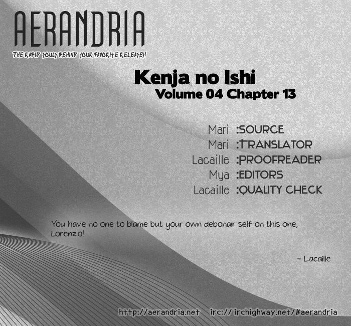 Kenja no Ishi Chapter 13 page 2 - Chapter 13: Ophiuchus's Lineage