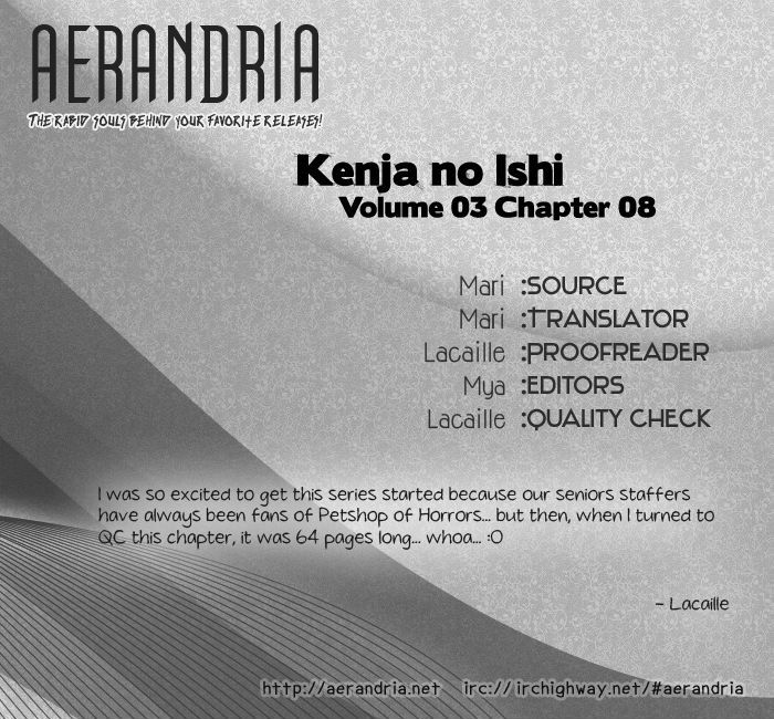 Kenja no Ishi Chapter 8 page 5 - Chapter 8: At the End of the Golden Sands,Beyond the Silver Waves