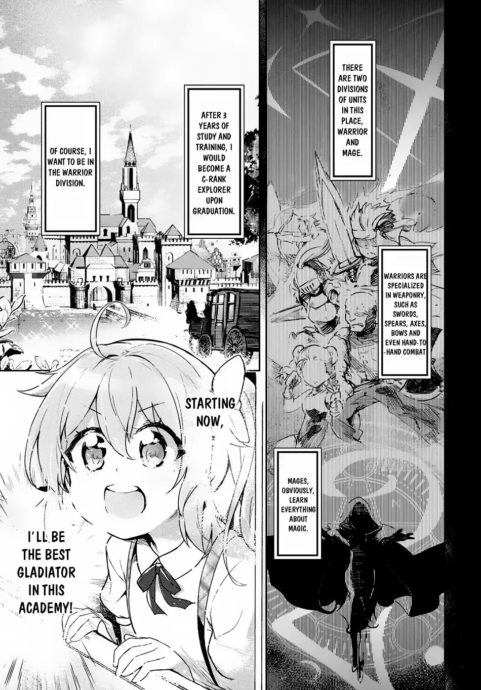 Kenshi o Mezashite Nyūgaku Shitanoni Mahō Tekisei 9999 Nandesukedo!? Chapter 1 page 9 - Chapter 1