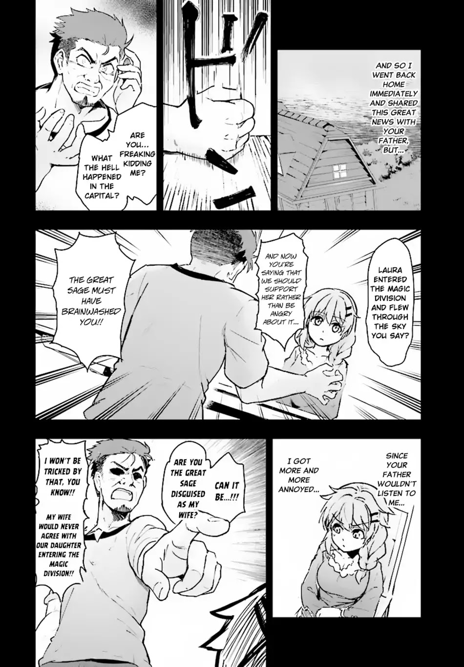Kenshi o Mezashite Nyūgaku Shitanoni Mahō Tekisei 9999 Nandesukedo!? Chapter 11 page 13 - Chapter 11: Found out by my parents!