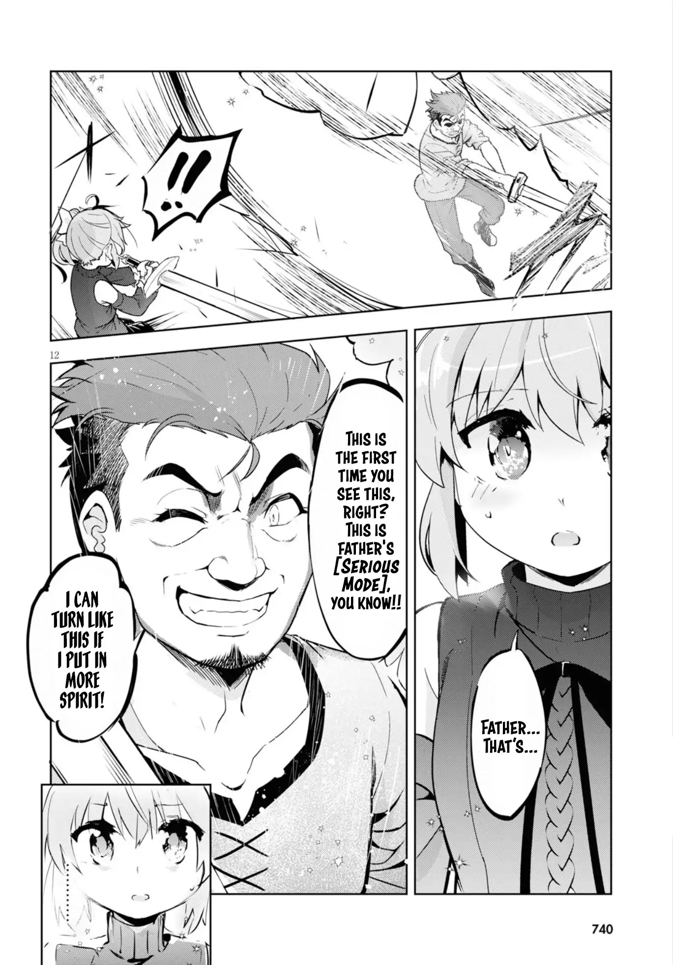 Kenshi o Mezashite Nyūgaku Shitanoni Mahō Tekisei 9999 Nandesukedo!? Chapter 12 page 13 - Chapter 12: Father "Serious Mode"!
