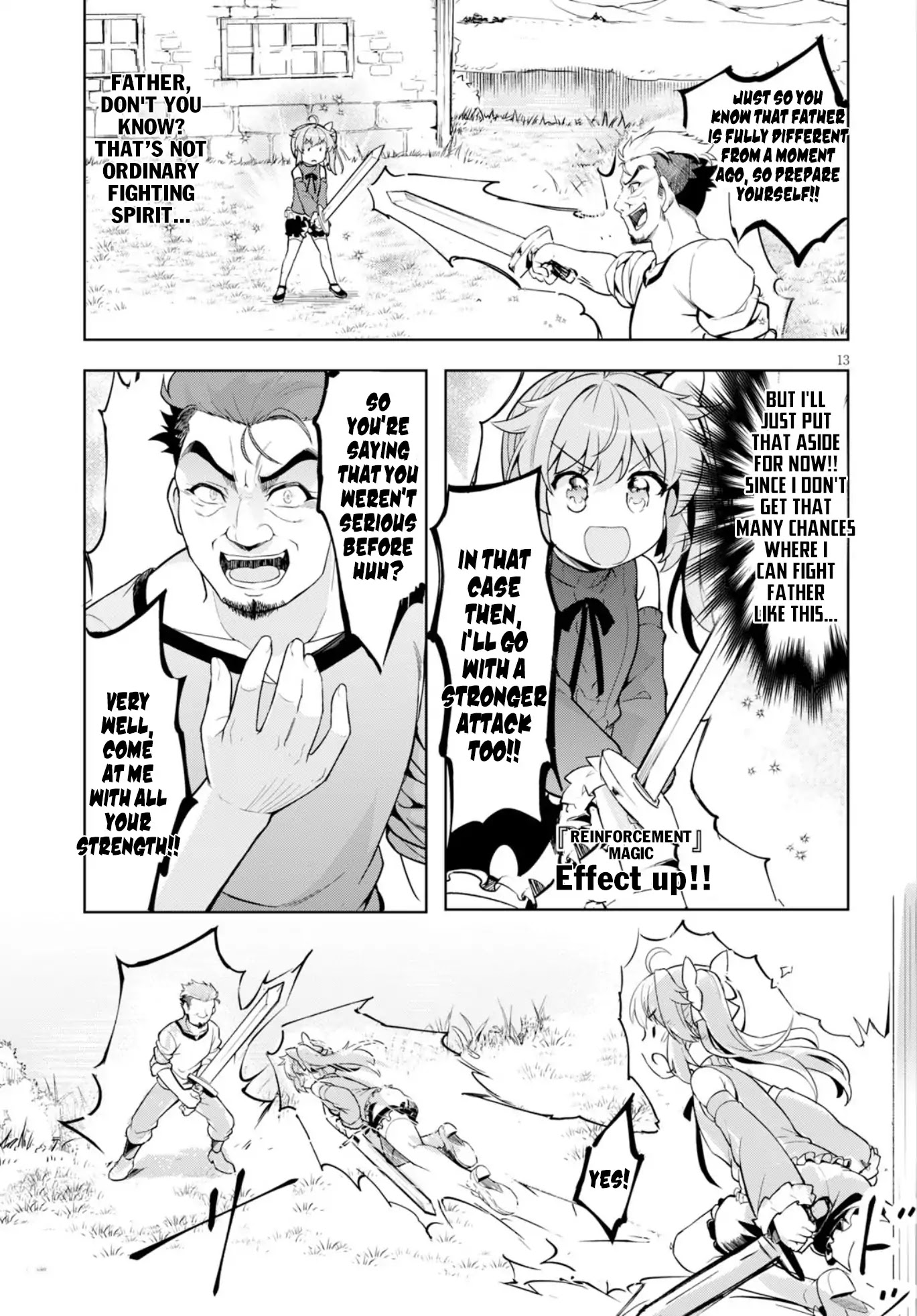 Kenshi o Mezashite Nyūgaku Shitanoni Mahō Tekisei 9999 Nandesukedo!? Chapter 12 page 14 - Chapter 12: Father "Serious Mode"!