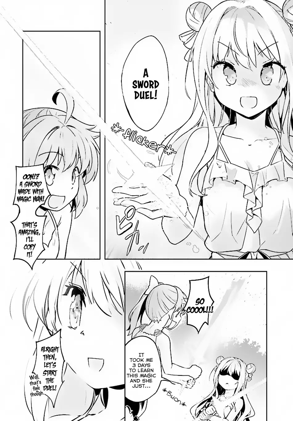 Kenshi o Mezashite Nyūgaku Shitanoni Mahō Tekisei 9999 Nandesukedo!? Chapter 13 page 32 - Chapter 13: Mid-Summer Training!!