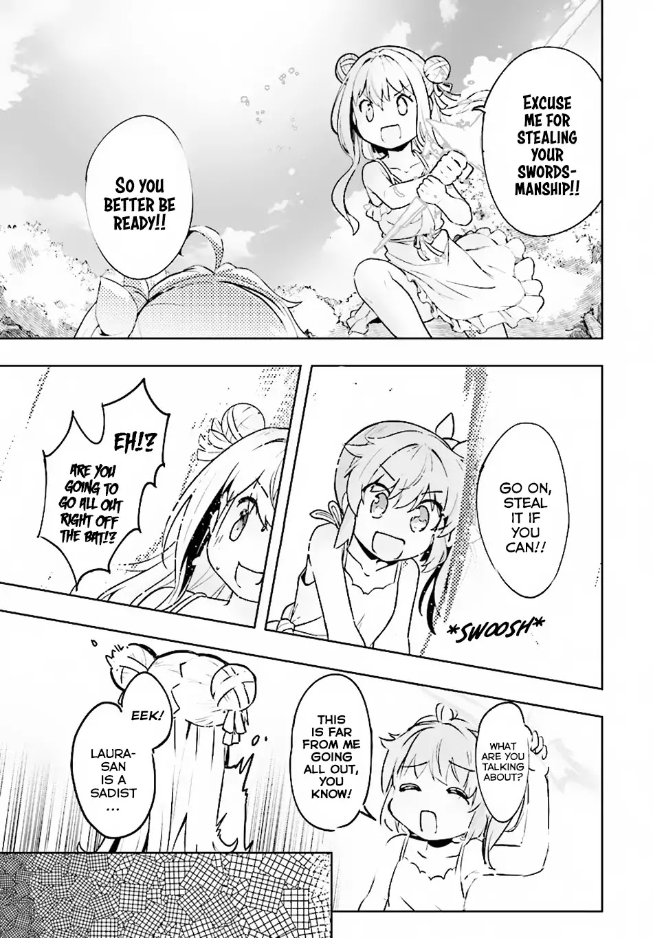 Kenshi o Mezashite Nyūgaku Shitanoni Mahō Tekisei 9999 Nandesukedo!? Chapter 13 page 33 - Chapter 13: Mid-Summer Training!!