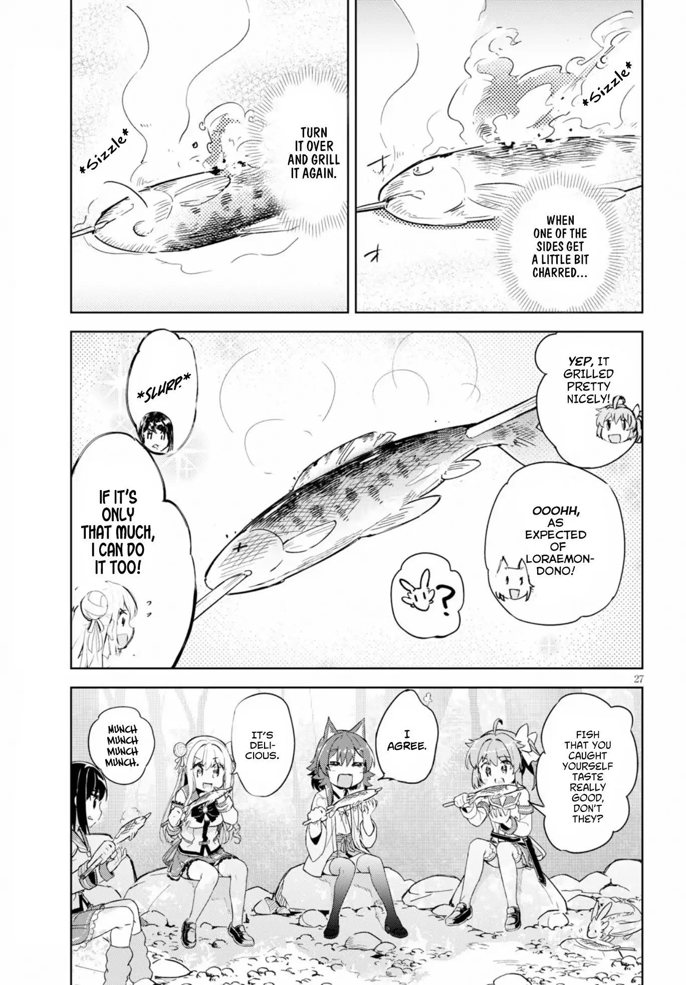Kenshi o Mezashite Nyūgaku Shitanoni Mahō Tekisei 9999 Nandesukedo!? Chapter 17 page 28 - Chapter 17: Fluff-Till-You-Drop Paradise.