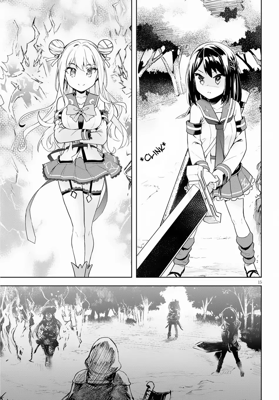 Kenshi o Mezashite Nyūgaku Shitanoni Mahō Tekisei 9999 Nandesukedo!? Chapter 19 page 18 - Chapter 19: Eliminating the Bad Guys!