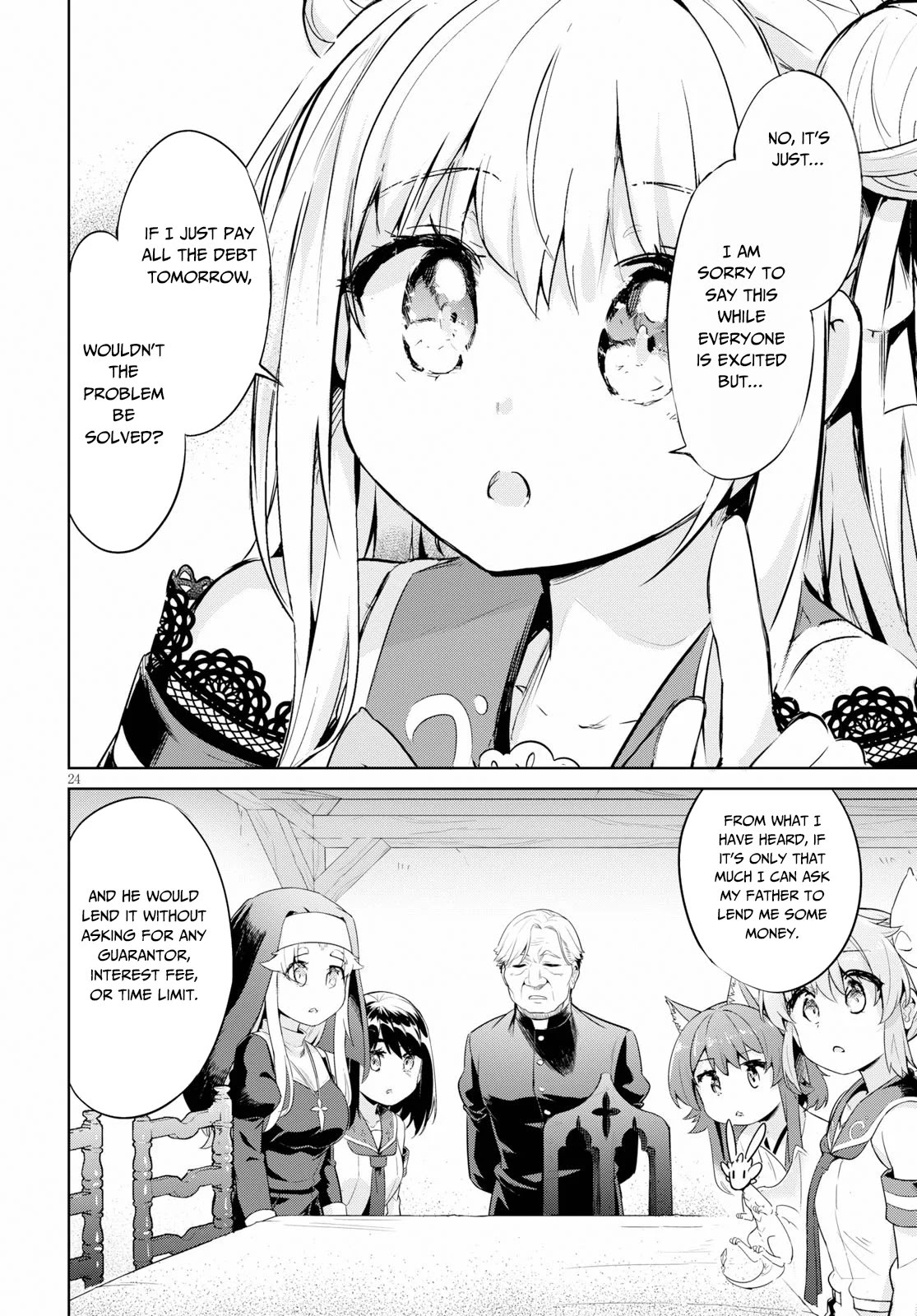 Kenshi o Mezashite Nyūgaku Shitanoni Mahō Tekisei 9999 Nandesukedo!? Chapter 24 page 25 - Chapter 24: Donation and Repayment