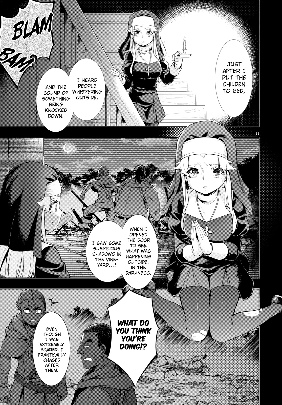 Kenshi o Mezashite Nyūgaku Shitanoni Mahō Tekisei 9999 Nandesukedo!? Chapter 26 page 11 - Chapter 26: The orphange is in trouble again!?