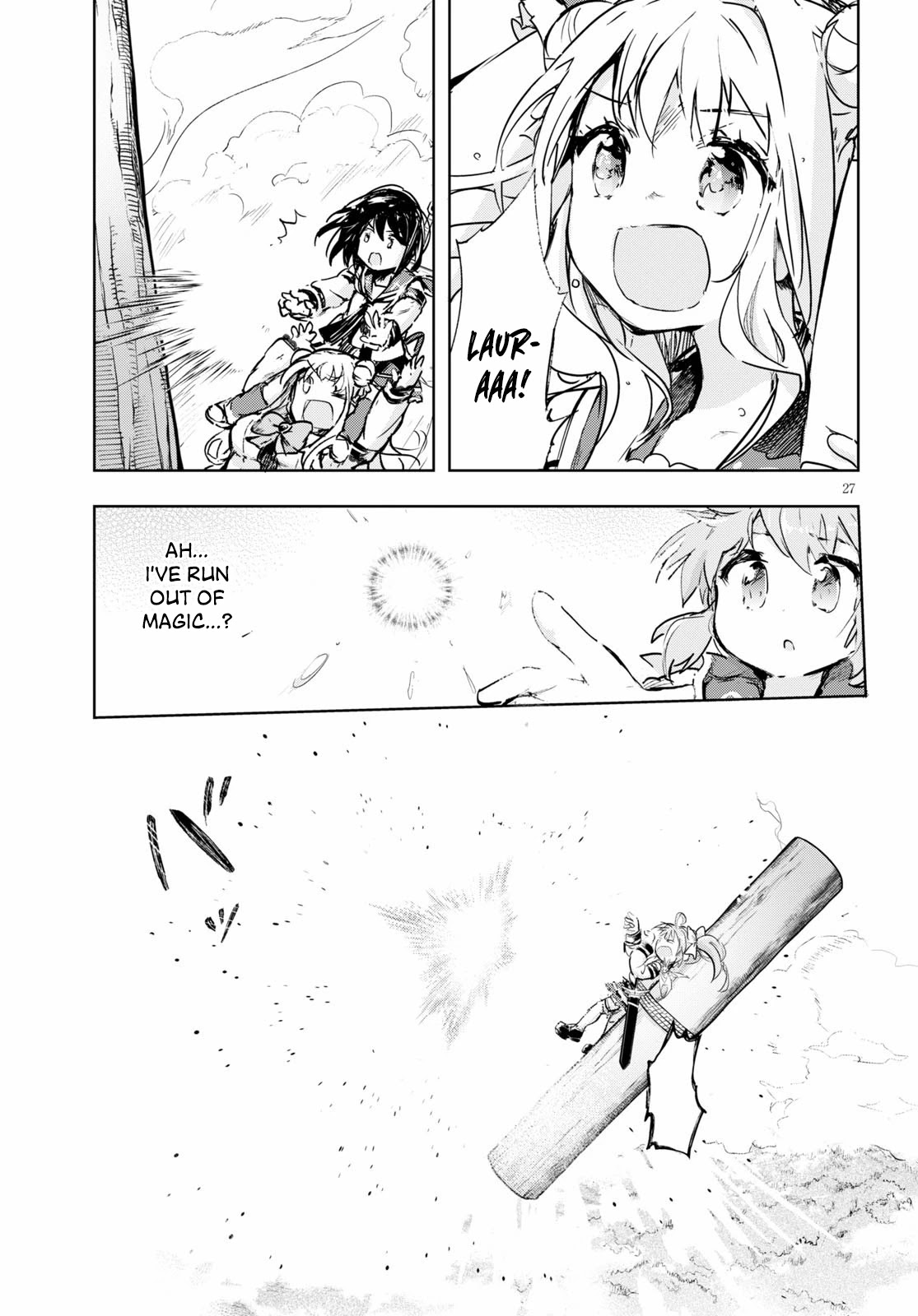 Kenshi o Mezashite Nyūgaku Shitanoni Mahō Tekisei 9999 Nandesukedo!? Chapter 32 page 27 - Chapter 32: I want to become stronger!