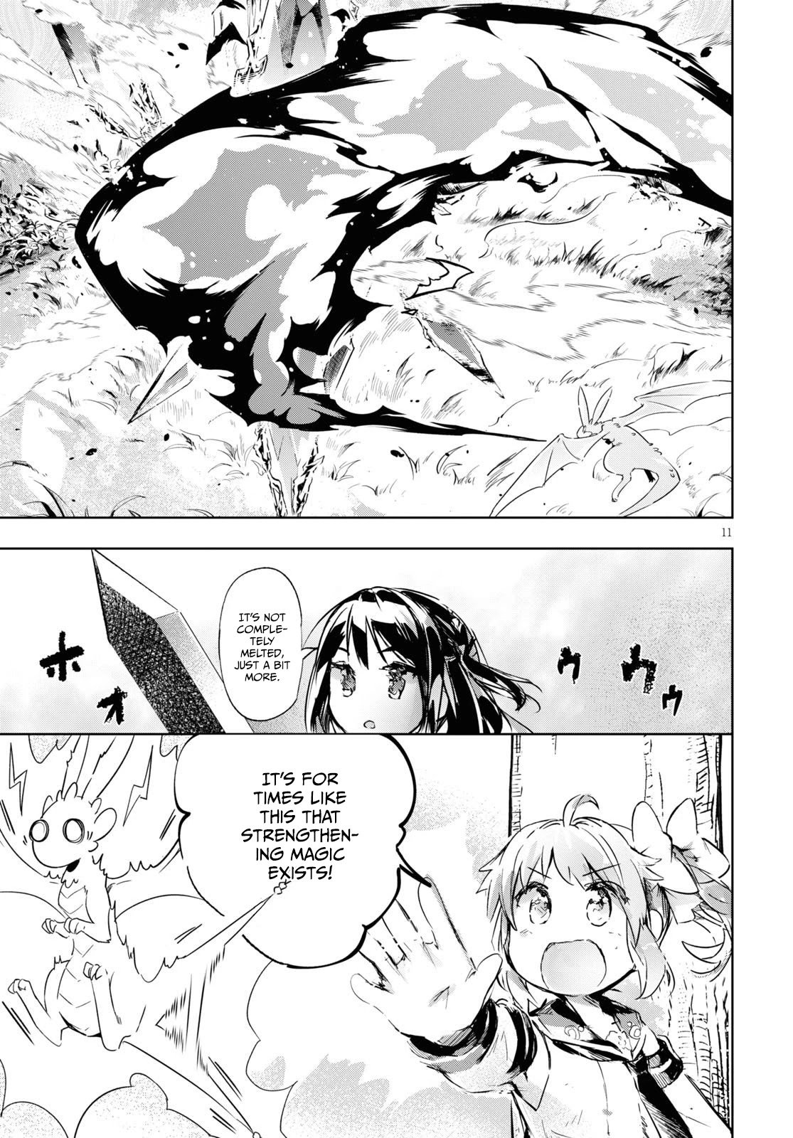 Kenshi o Mezashite Nyūgaku Shitanoni Mahō Tekisei 9999 Nandesukedo!? Chapter 33 page 12 - Chapter 33: New Techniques! Straight to the goal!