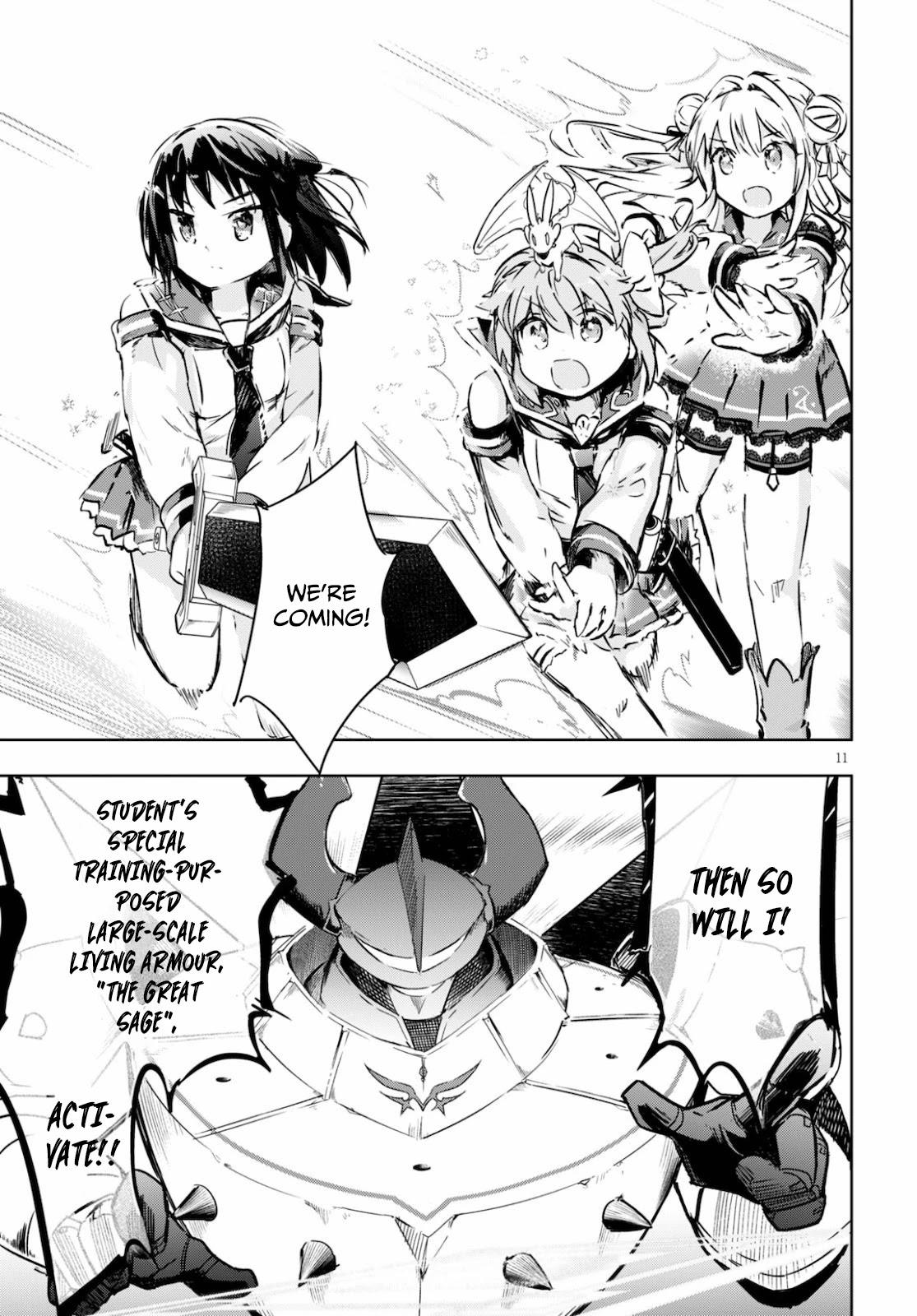 Kenshi o Mezashite Nyūgaku Shitanoni Mahō Tekisei 9999 Nandesukedo!? Chapter 34 page 10 - Chapter 34: The Decisive Battle! VS "The Great Sage"!?