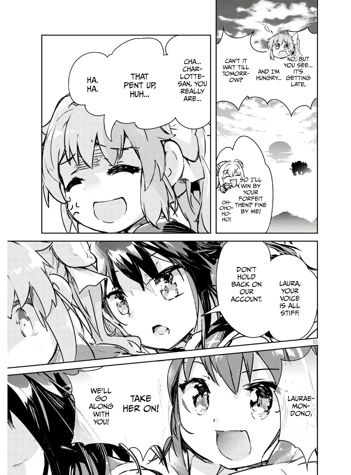 Kenshi o Mezashite Nyūgaku Shitanoni Mahō Tekisei 9999 Nandesukedo!? Chapter 37 page 16 - Chapter 37: A leisurely stroll in the sky after school!