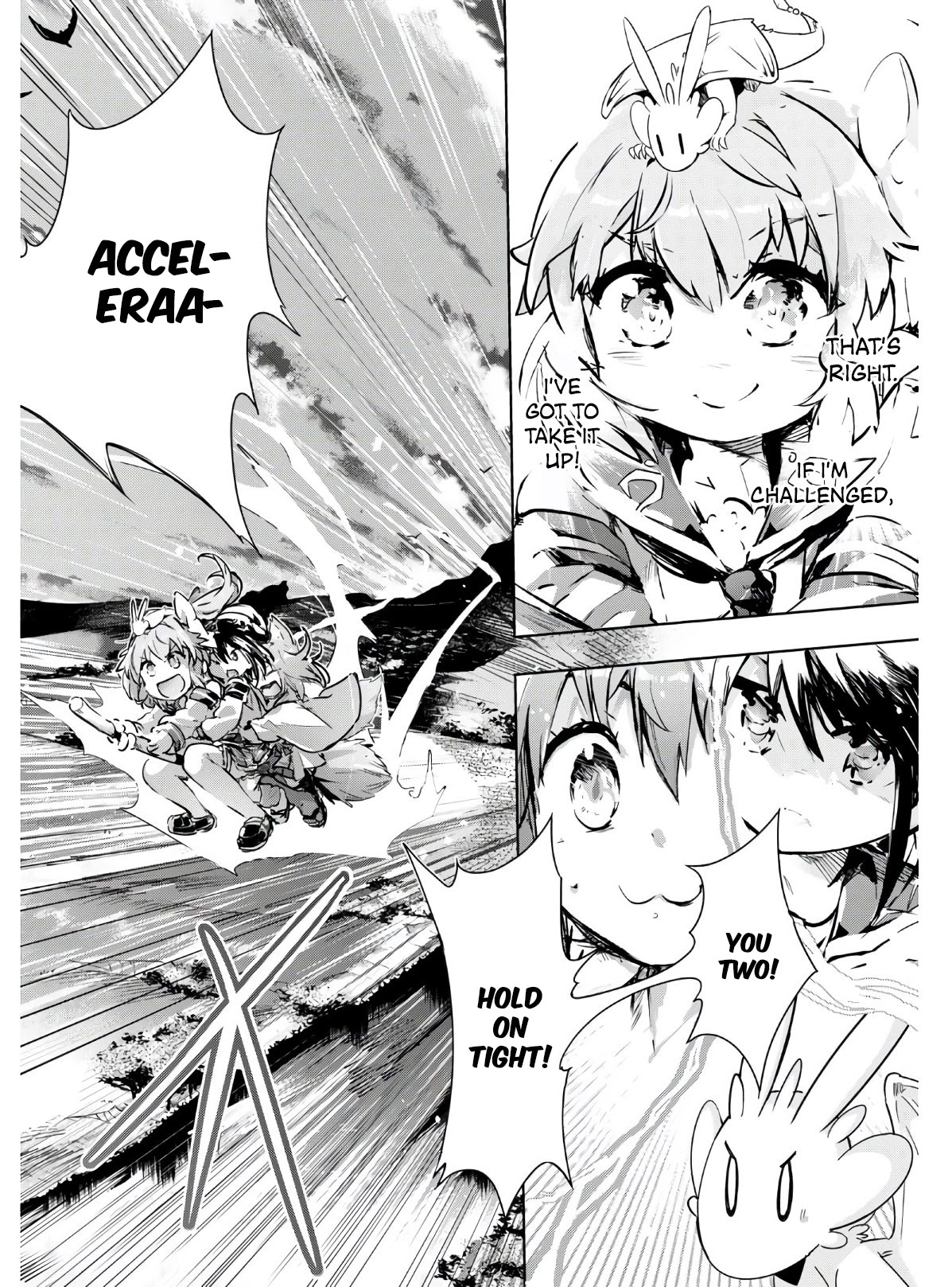 Kenshi o Mezashite Nyūgaku Shitanoni Mahō Tekisei 9999 Nandesukedo!? Chapter 37 page 17 - Chapter 37: A leisurely stroll in the sky after school!