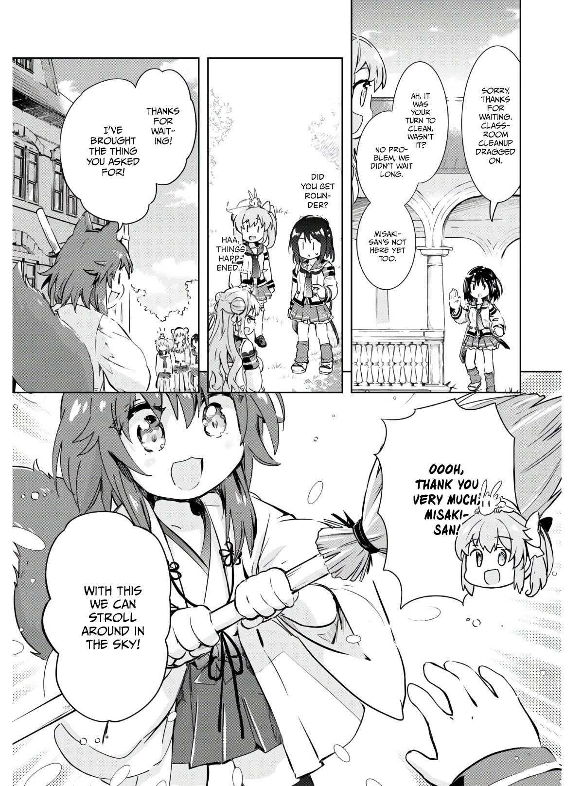 Kenshi o Mezashite Nyūgaku Shitanoni Mahō Tekisei 9999 Nandesukedo!? Chapter 37 page 8 - Chapter 37: A leisurely stroll in the sky after school!