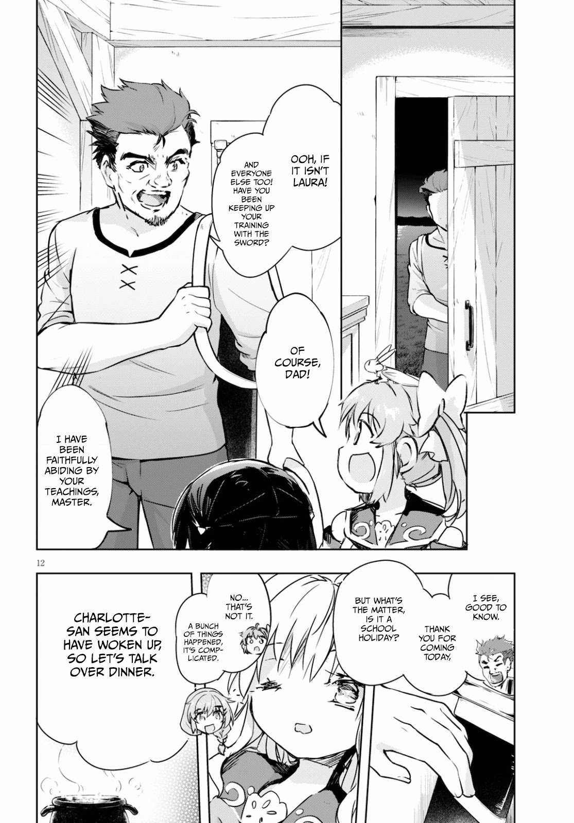 Kenshi o Mezashite Nyūgaku Shitanoni Mahō Tekisei 9999 Nandesukedo!? Chapter 38 page 12 - Chapter 38: An Unexpected Homecoming