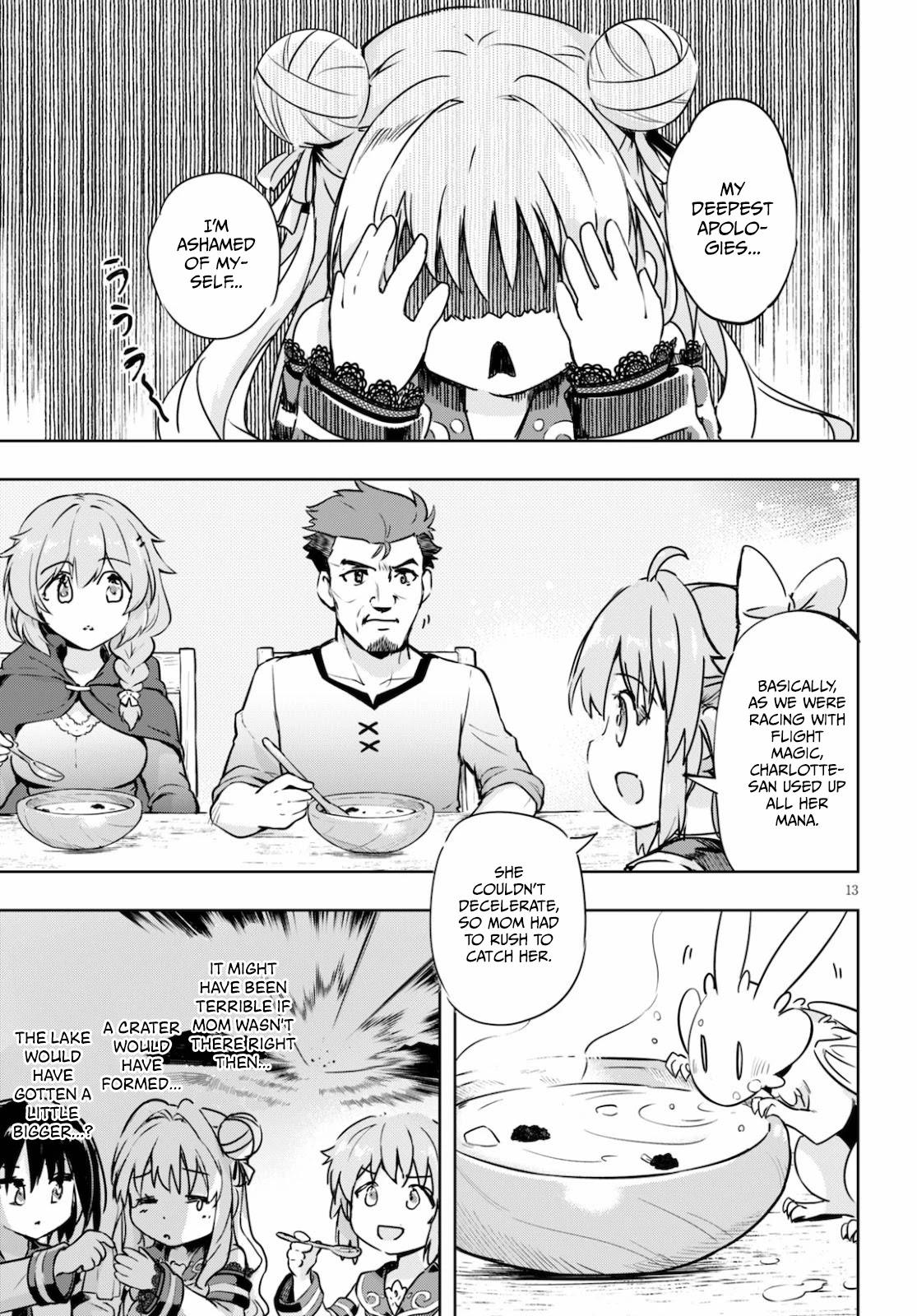 Kenshi o Mezashite Nyūgaku Shitanoni Mahō Tekisei 9999 Nandesukedo!? Chapter 38 page 13 - Chapter 38: An Unexpected Homecoming