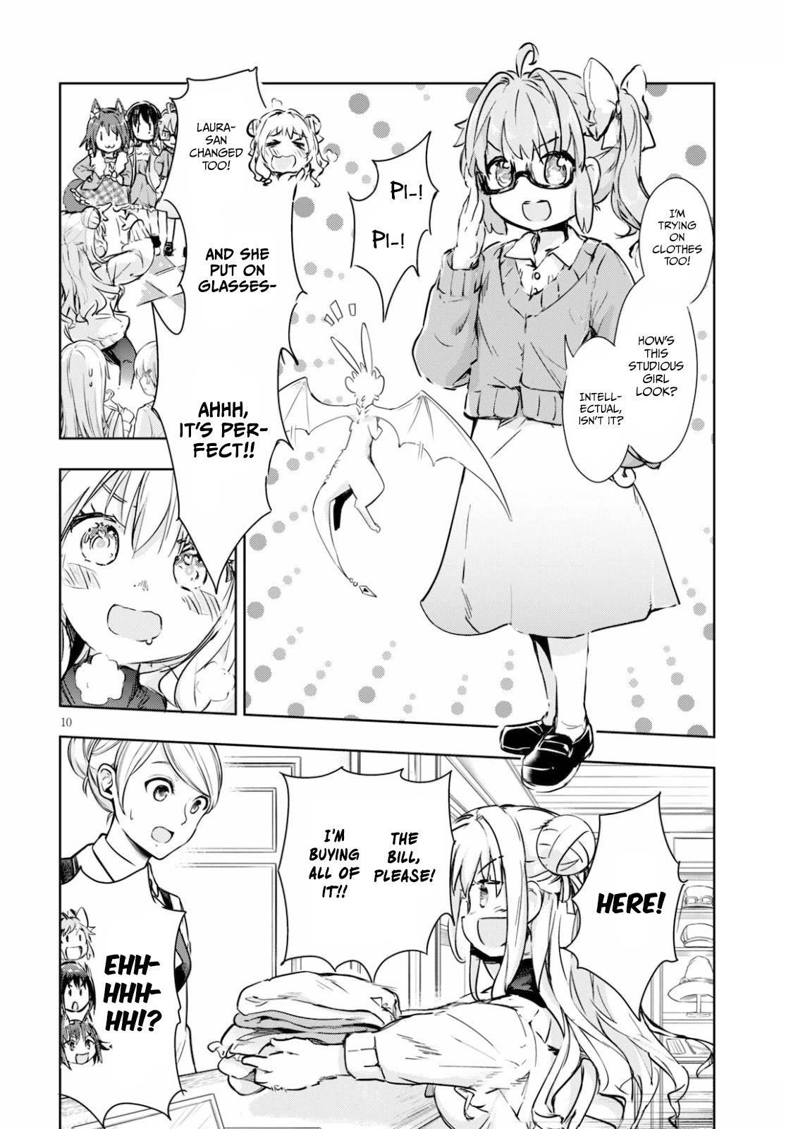 Kenshi o Mezashite Nyūgaku Shitanoni Mahō Tekisei 9999 Nandesukedo!? Chapter 39 page 10 - Chapter 39: Exciting shopping trip!