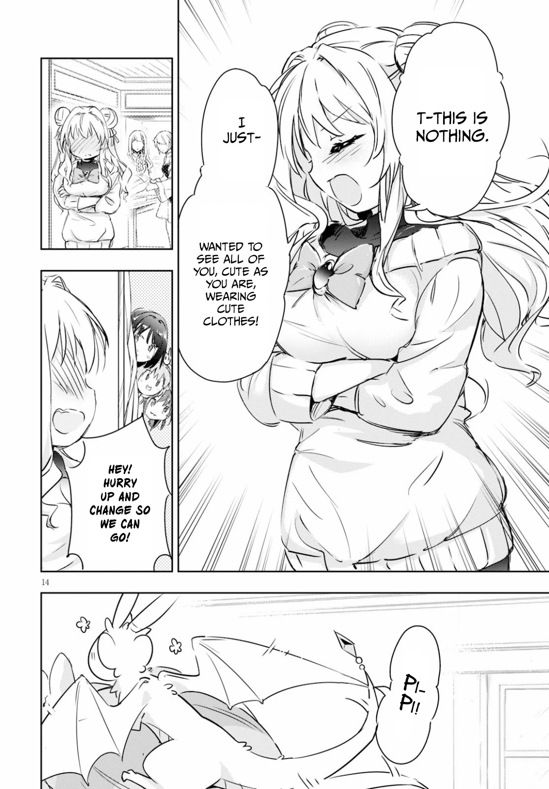 Kenshi o Mezashite Nyūgaku Shitanoni Mahō Tekisei 9999 Nandesukedo!? Chapter 39 page 14 - Chapter 39: Exciting shopping trip!