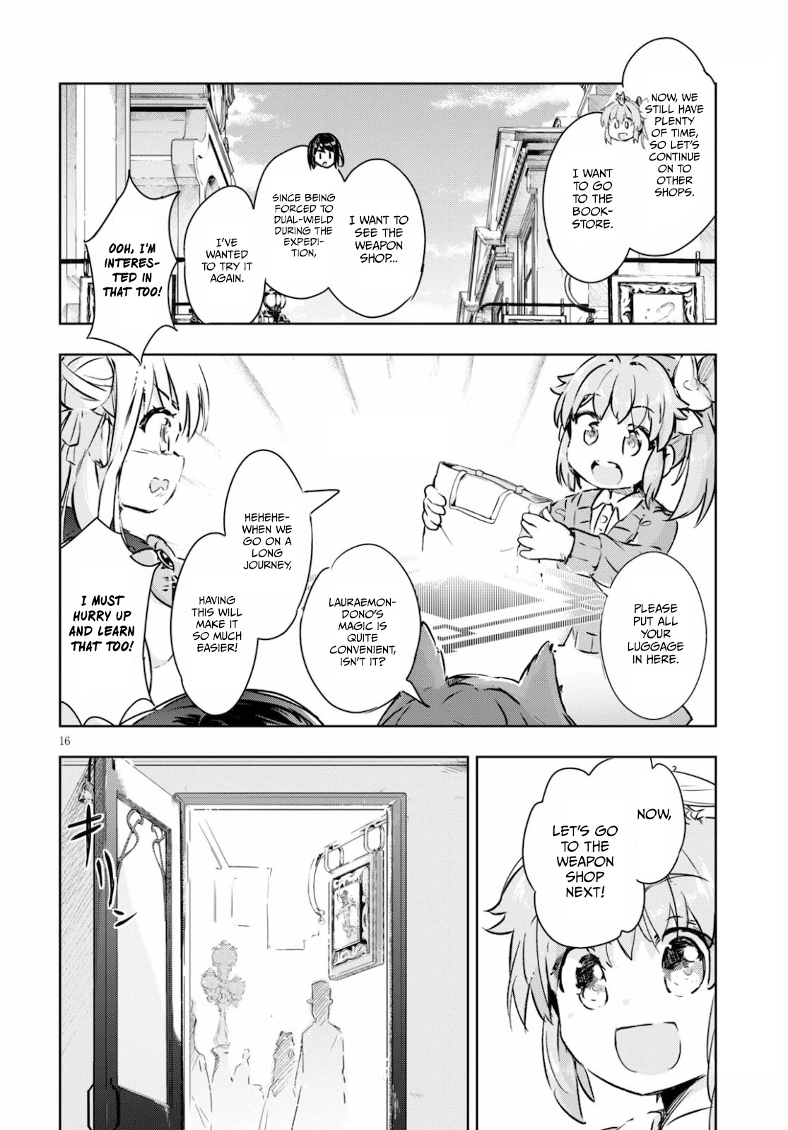 Kenshi o Mezashite Nyūgaku Shitanoni Mahō Tekisei 9999 Nandesukedo!? Chapter 39 page 16 - Chapter 39: Exciting shopping trip!