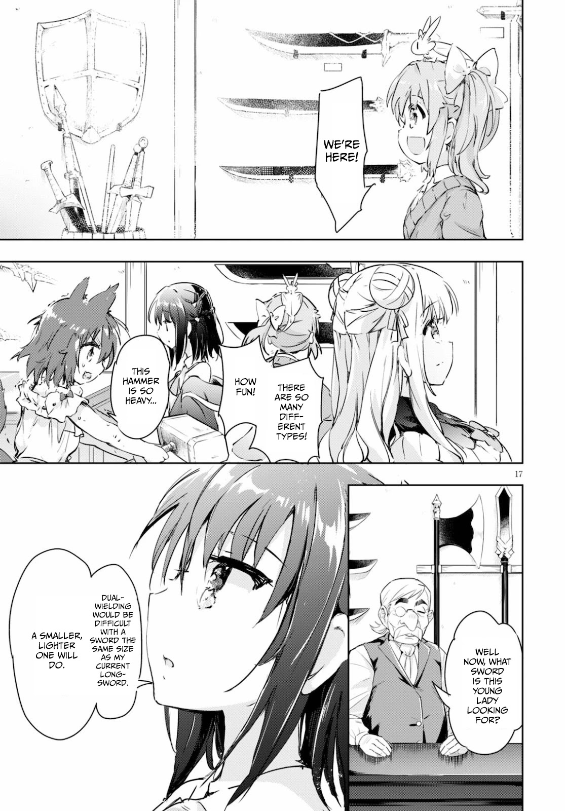 Kenshi o Mezashite Nyūgaku Shitanoni Mahō Tekisei 9999 Nandesukedo!? Chapter 39 page 17 - Chapter 39: Exciting shopping trip!