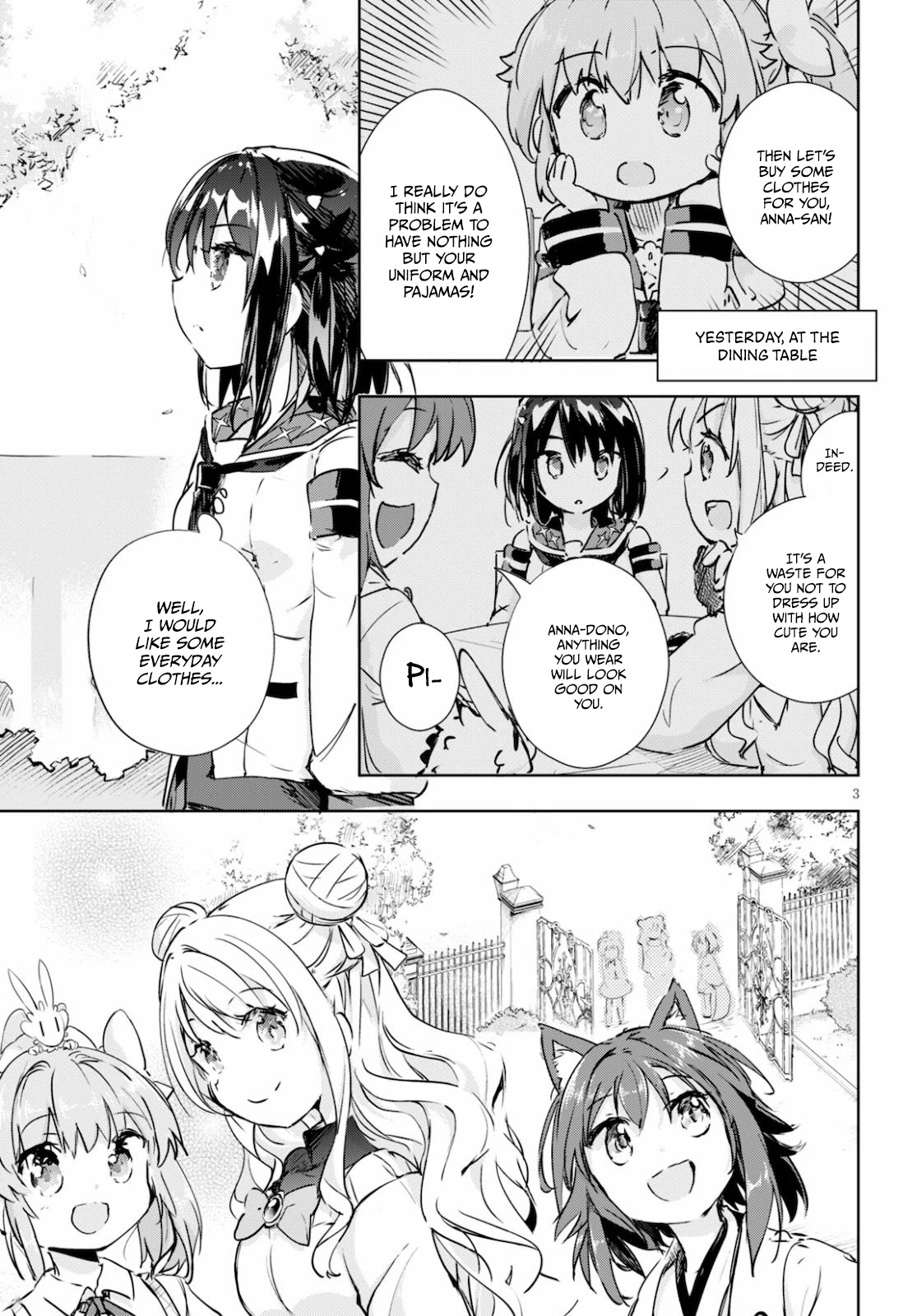 Kenshi o Mezashite Nyūgaku Shitanoni Mahō Tekisei 9999 Nandesukedo!? Chapter 39 page 3 - Chapter 39: Exciting shopping trip!