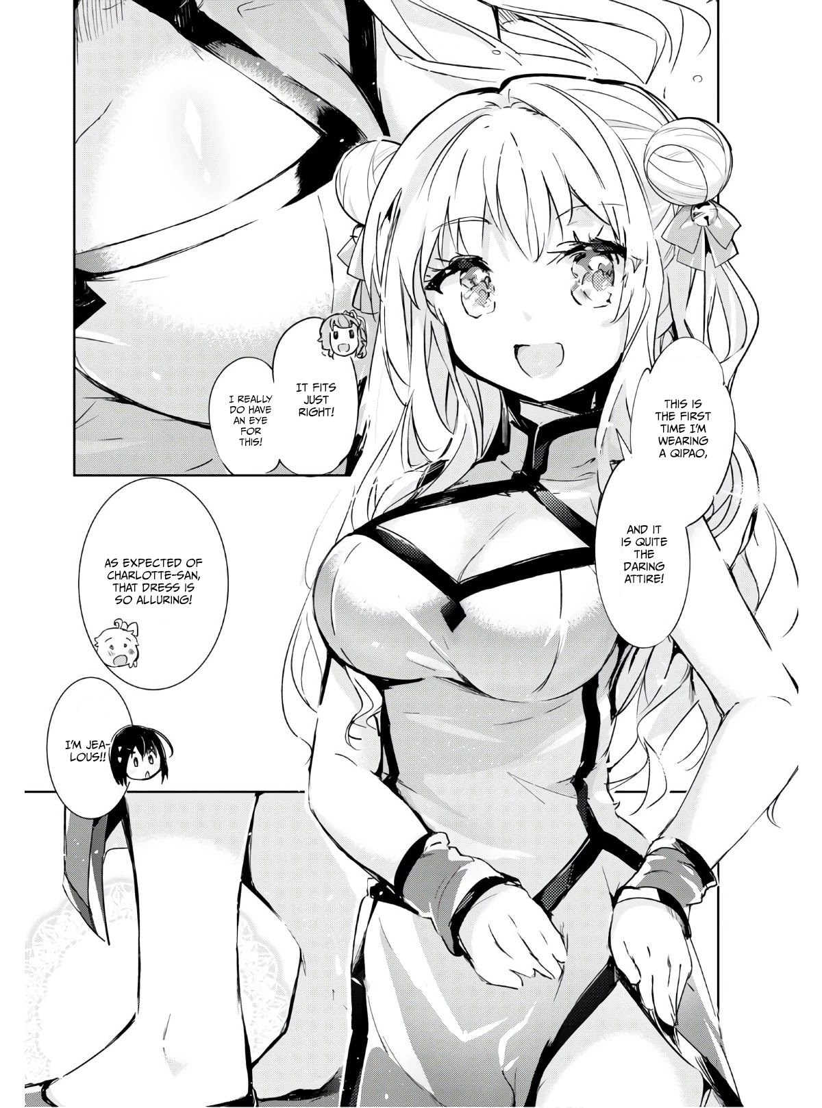 Kenshi o Mezashite Nyūgaku Shitanoni Mahō Tekisei 9999 Nandesukedo!? Chapter 40.5 page 2 - Chapter 40.5: Transform! Outfit change!