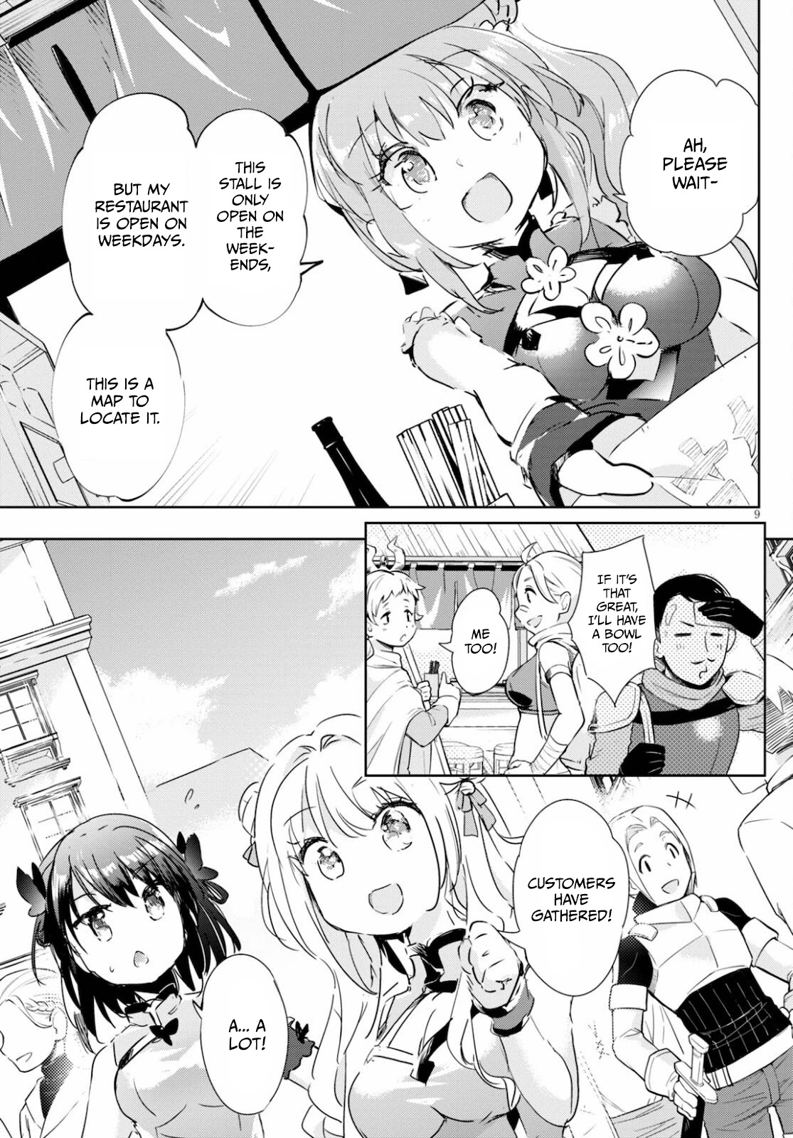 Kenshi o Mezashite Nyūgaku Shitanoni Mahō Tekisei 9999 Nandesukedo!? Chapter 41 page 10 - Chapter 41: Setting up shop in front of the guild