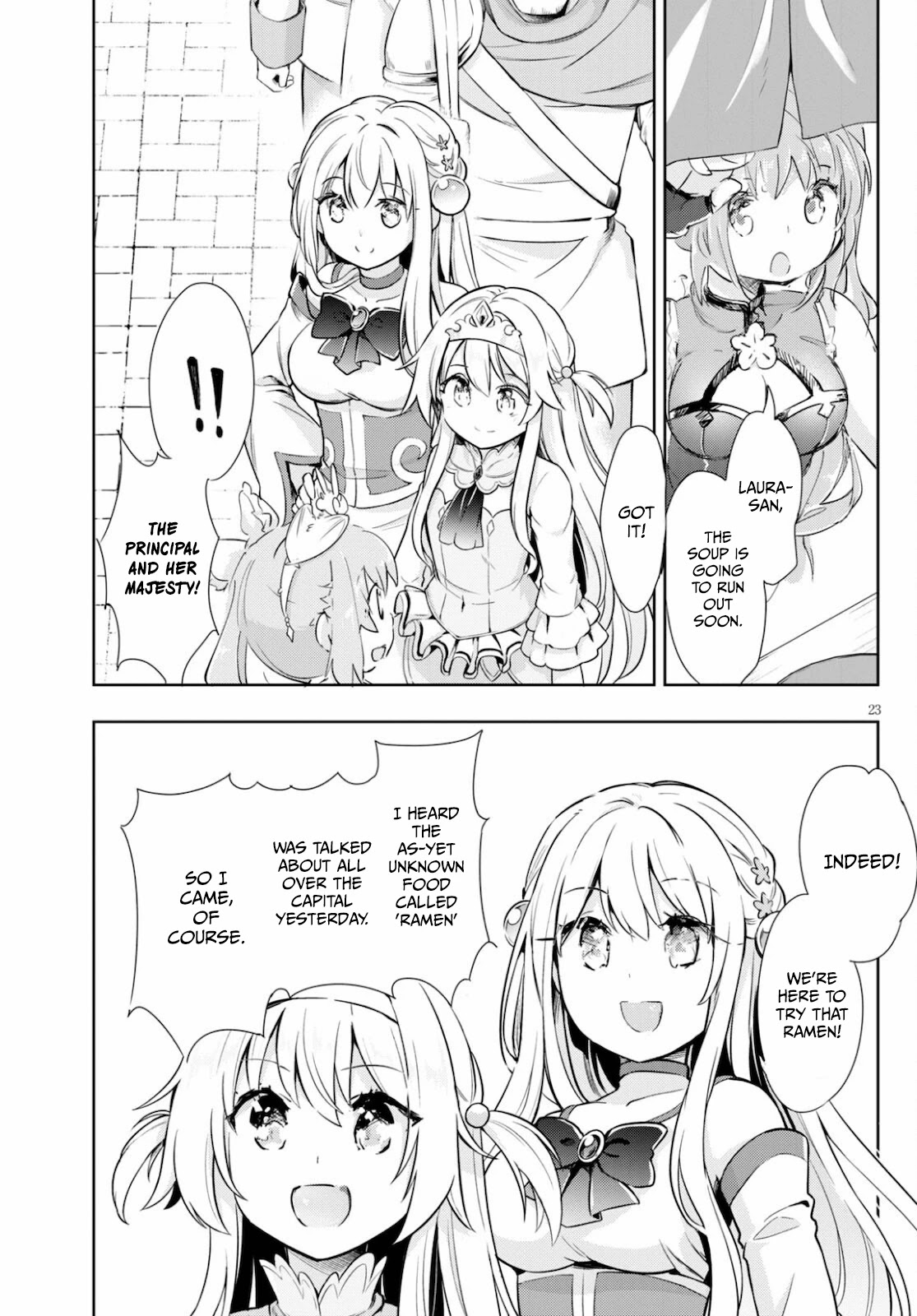 Kenshi o Mezashite Nyūgaku Shitanoni Mahō Tekisei 9999 Nandesukedo!? Chapter 41 page 23 - Chapter 41: Setting up shop in front of the guild