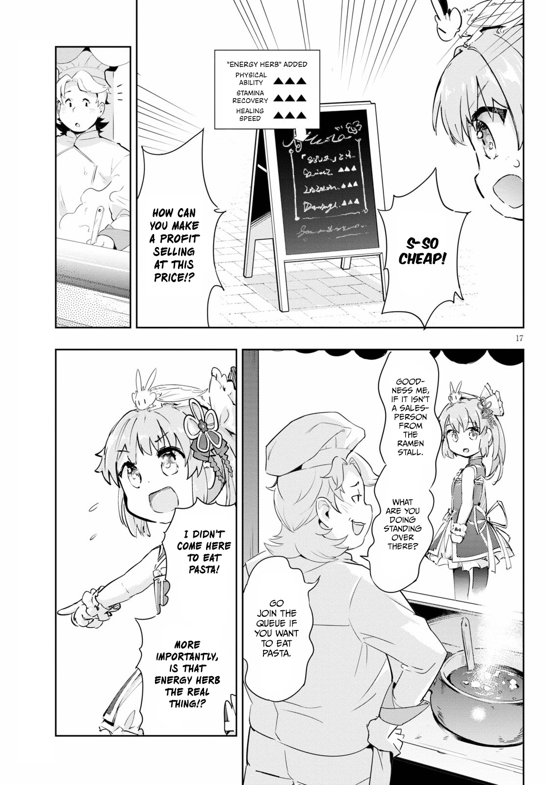 Kenshi o Mezashite Nyūgaku Shitanoni Mahō Tekisei 9999 Nandesukedo!? Chapter 42 page 17 - Chapter 42: A Strong Opponent!? A Rival Shop Appears!