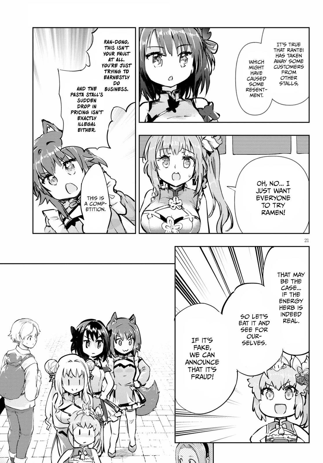 Kenshi o Mezashite Nyūgaku Shitanoni Mahō Tekisei 9999 Nandesukedo!? Chapter 42 page 21 - Chapter 42: A Strong Opponent!? A Rival Shop Appears!
