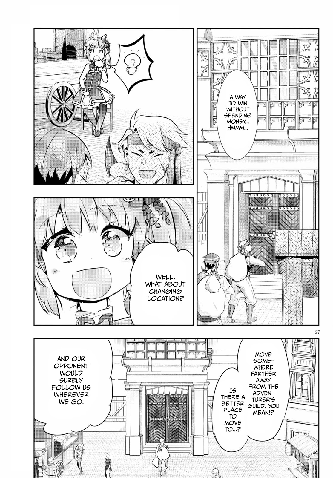Kenshi o Mezashite Nyūgaku Shitanoni Mahō Tekisei 9999 Nandesukedo!? Chapter 42 page 27 - Chapter 42: A Strong Opponent!? A Rival Shop Appears!