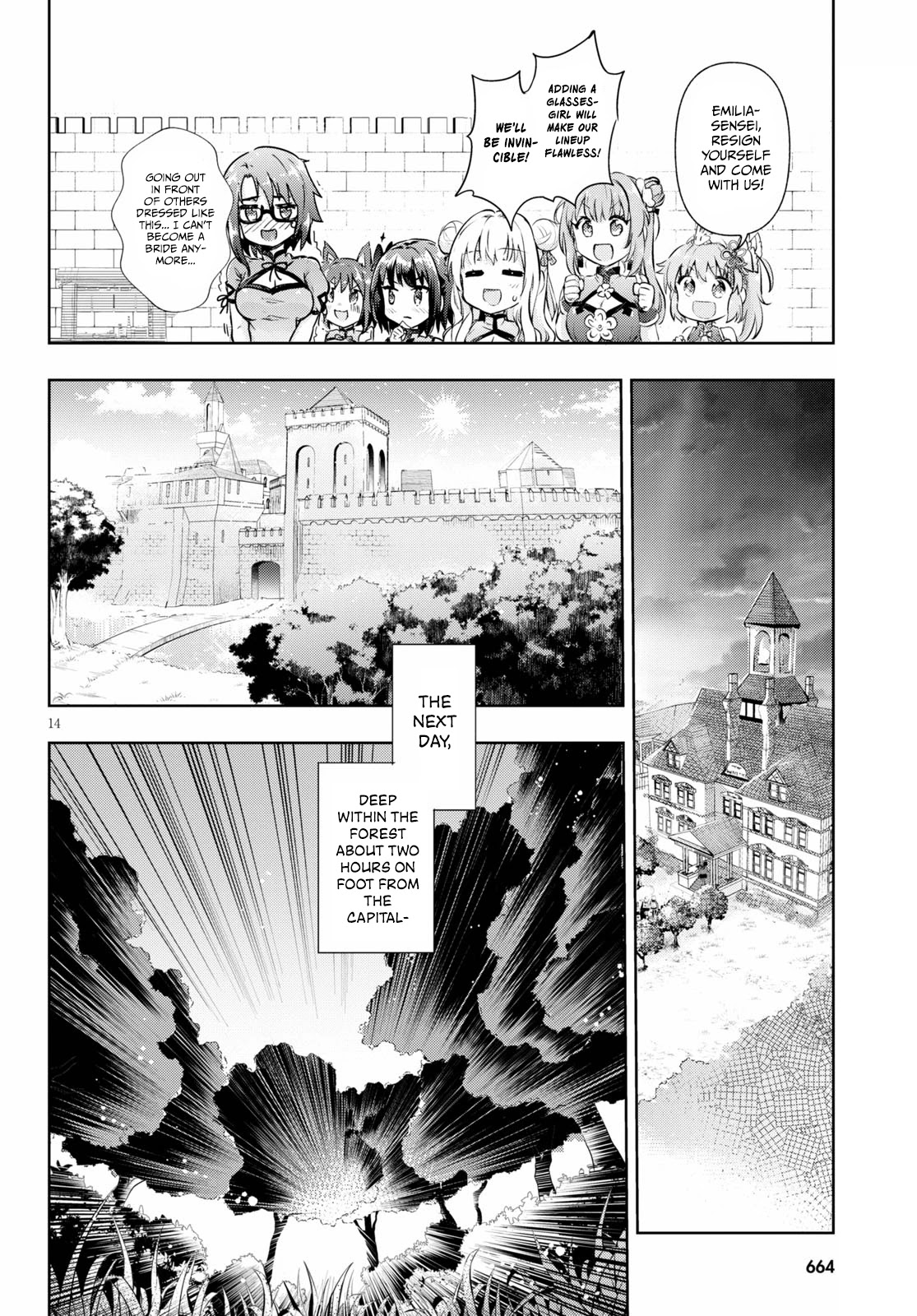Kenshi o Mezashite Nyūgaku Shitanoni Mahō Tekisei 9999 Nandesukedo!? Chapter 43 page 14 - Chapter 43: Charge! Mobile Ramen Selling Operation!