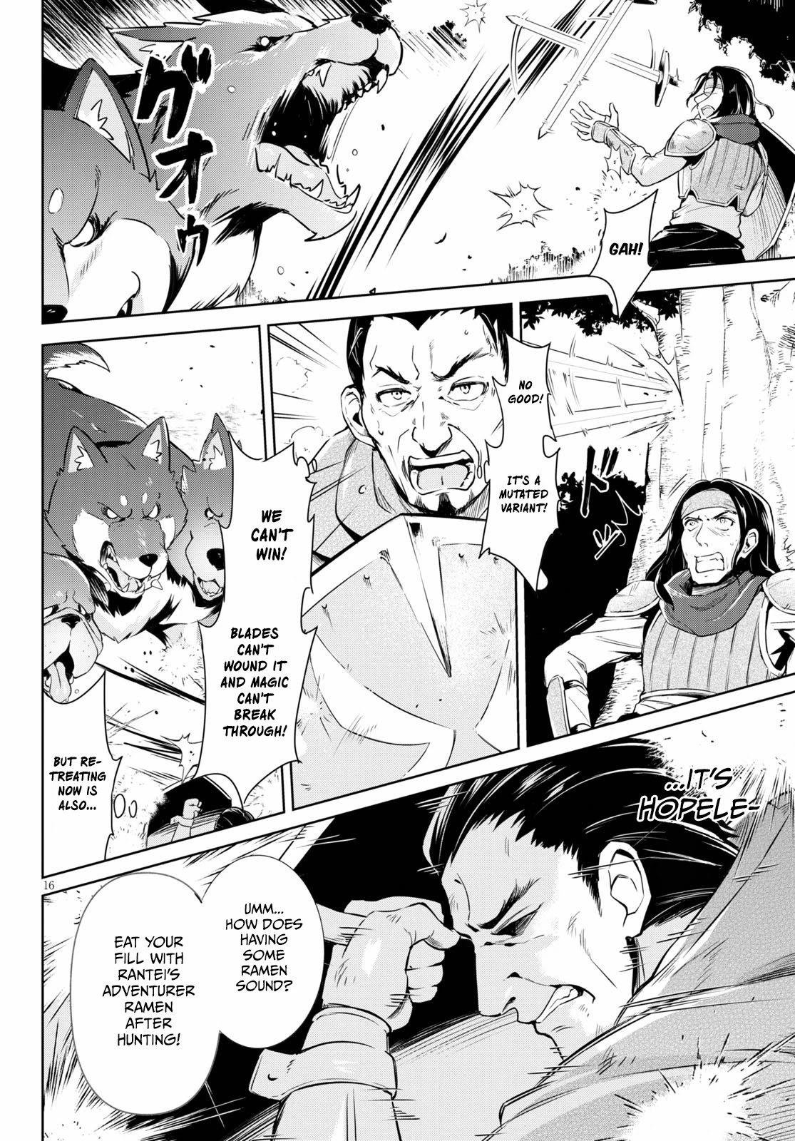 Kenshi o Mezashite Nyūgaku Shitanoni Mahō Tekisei 9999 Nandesukedo!? Chapter 43 page 16 - Chapter 43: Charge! Mobile Ramen Selling Operation!