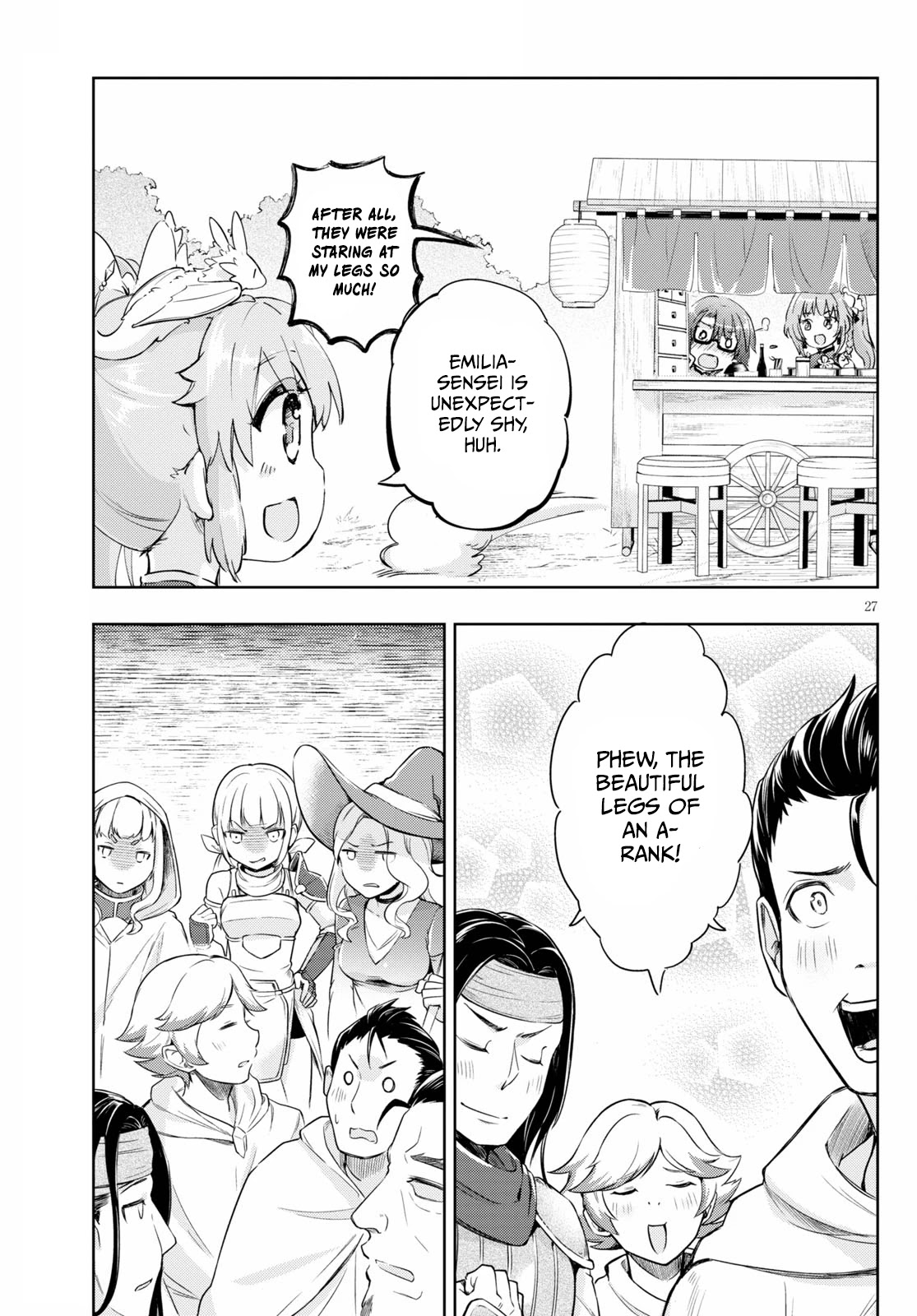 Kenshi o Mezashite Nyūgaku Shitanoni Mahō Tekisei 9999 Nandesukedo!? Chapter 43 page 27 - Chapter 43: Charge! Mobile Ramen Selling Operation!