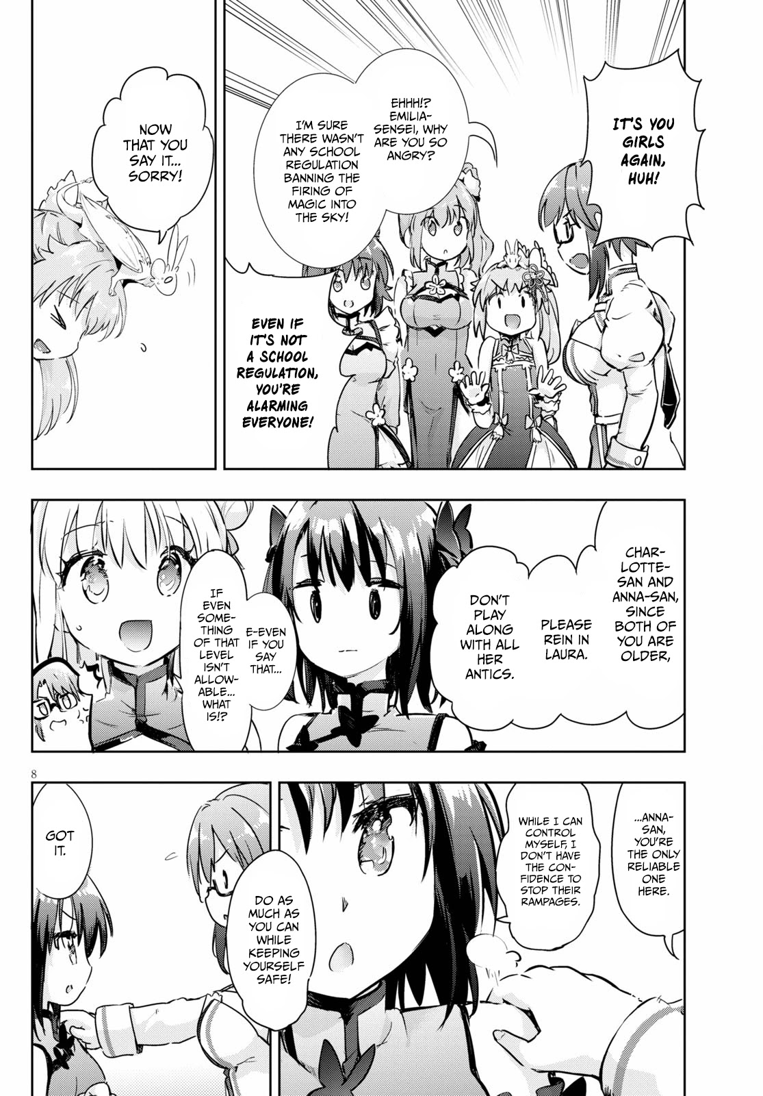 Kenshi o Mezashite Nyūgaku Shitanoni Mahō Tekisei 9999 Nandesukedo!? Chapter 43 page 8 - Chapter 43: Charge! Mobile Ramen Selling Operation!