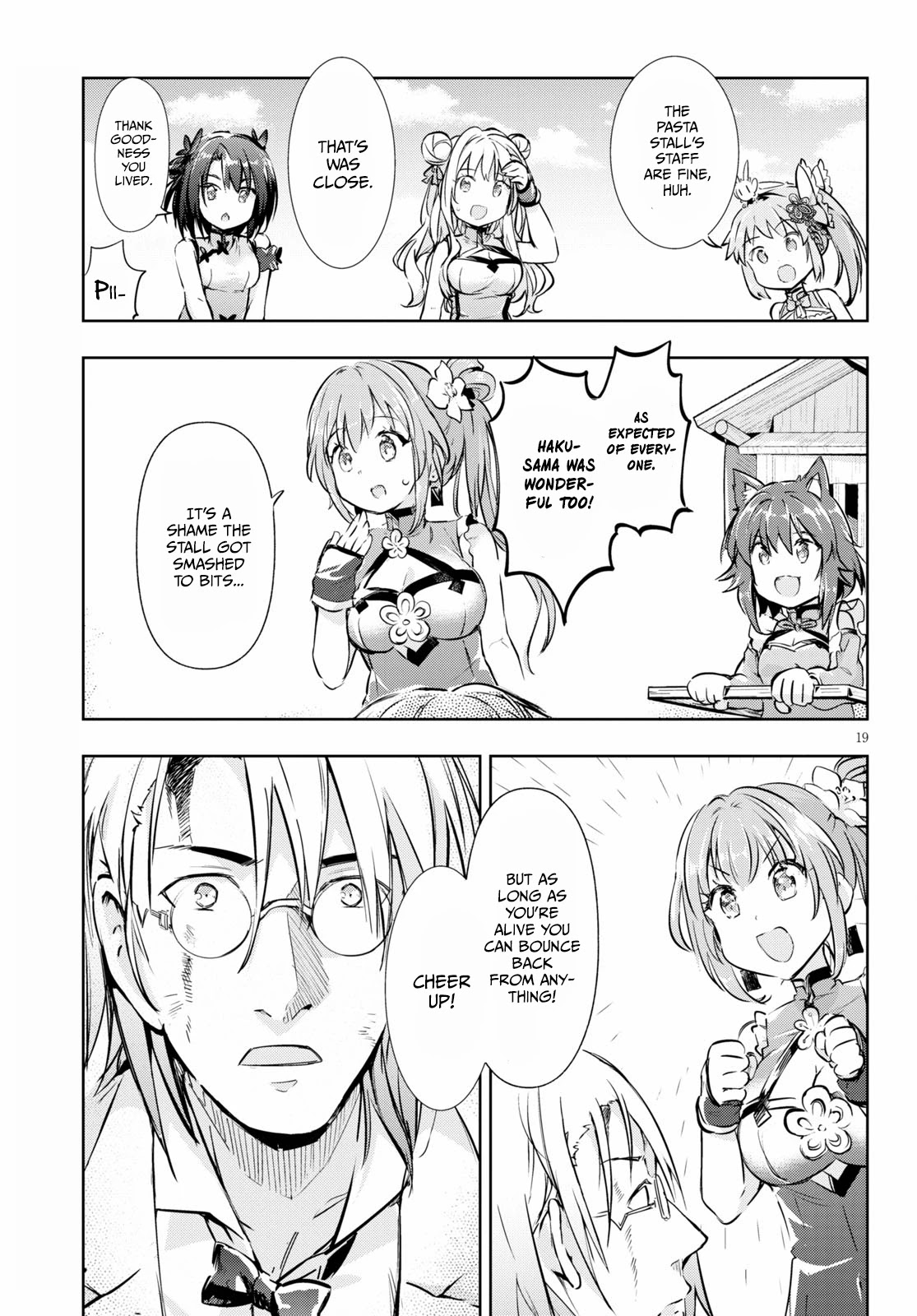 Kenshi o Mezashite Nyūgaku Shitanoni Mahō Tekisei 9999 Nandesukedo!? Chapter 44 page 19 - Chapter 44: Ramen under the clear blue sky!